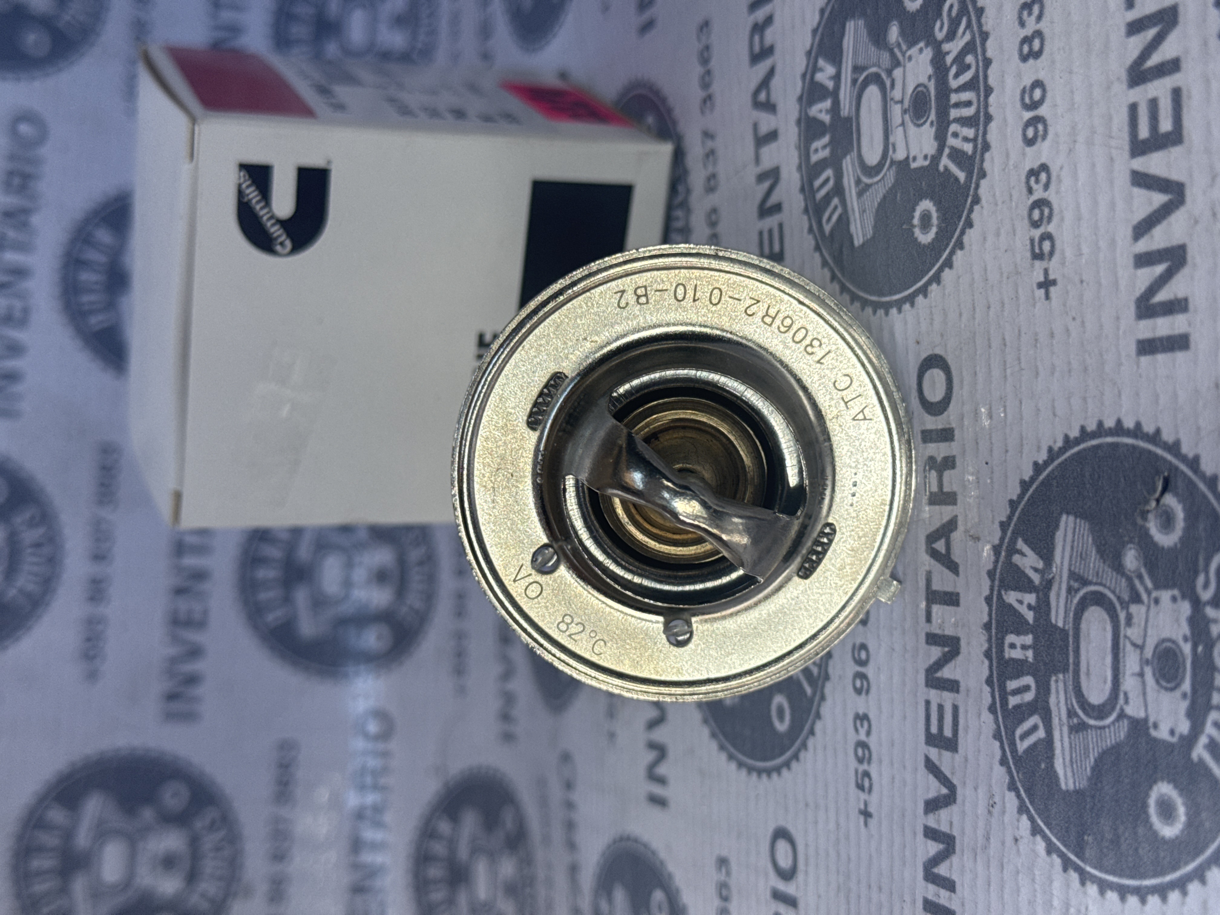 TERMOSTATO MOTOR CUMMINS 4BT 6BT 54mm - foto 2