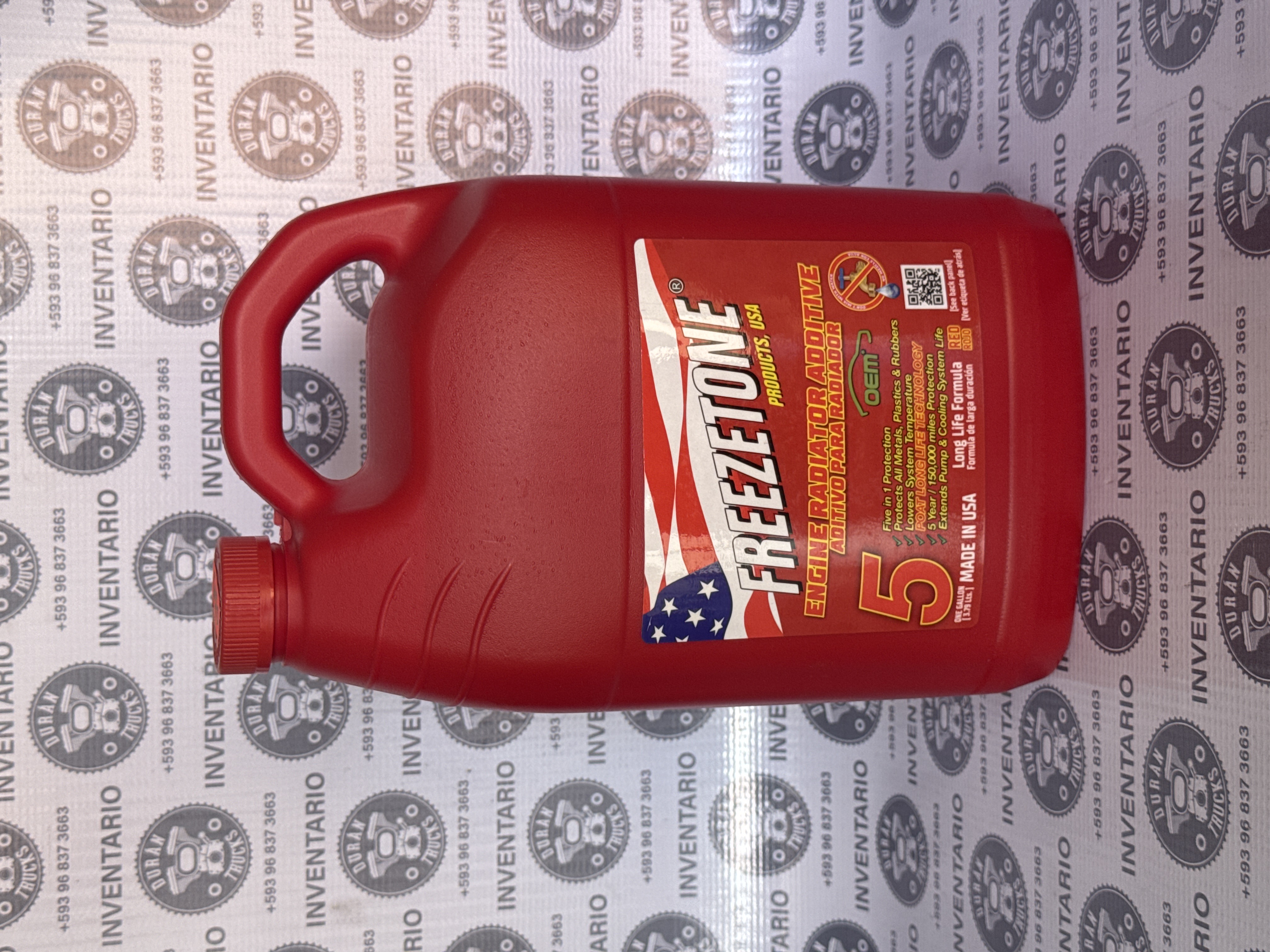 GALONES DE REFRIGERANTE ROJO