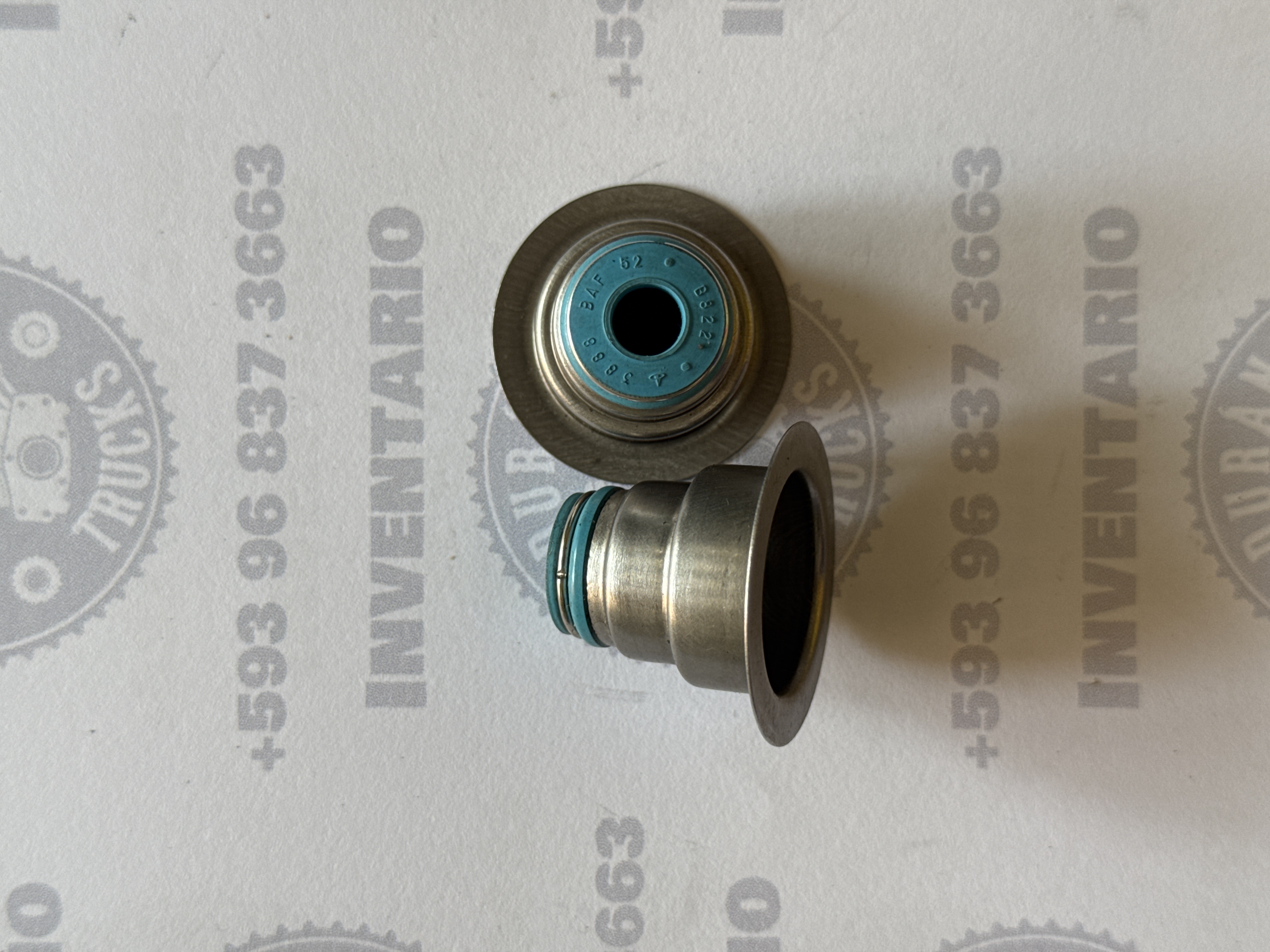SELLOS DE VALVULA CUMMINS 4BT/6BT TIPO GORRO AZUL FINO ALTO 25.5mm