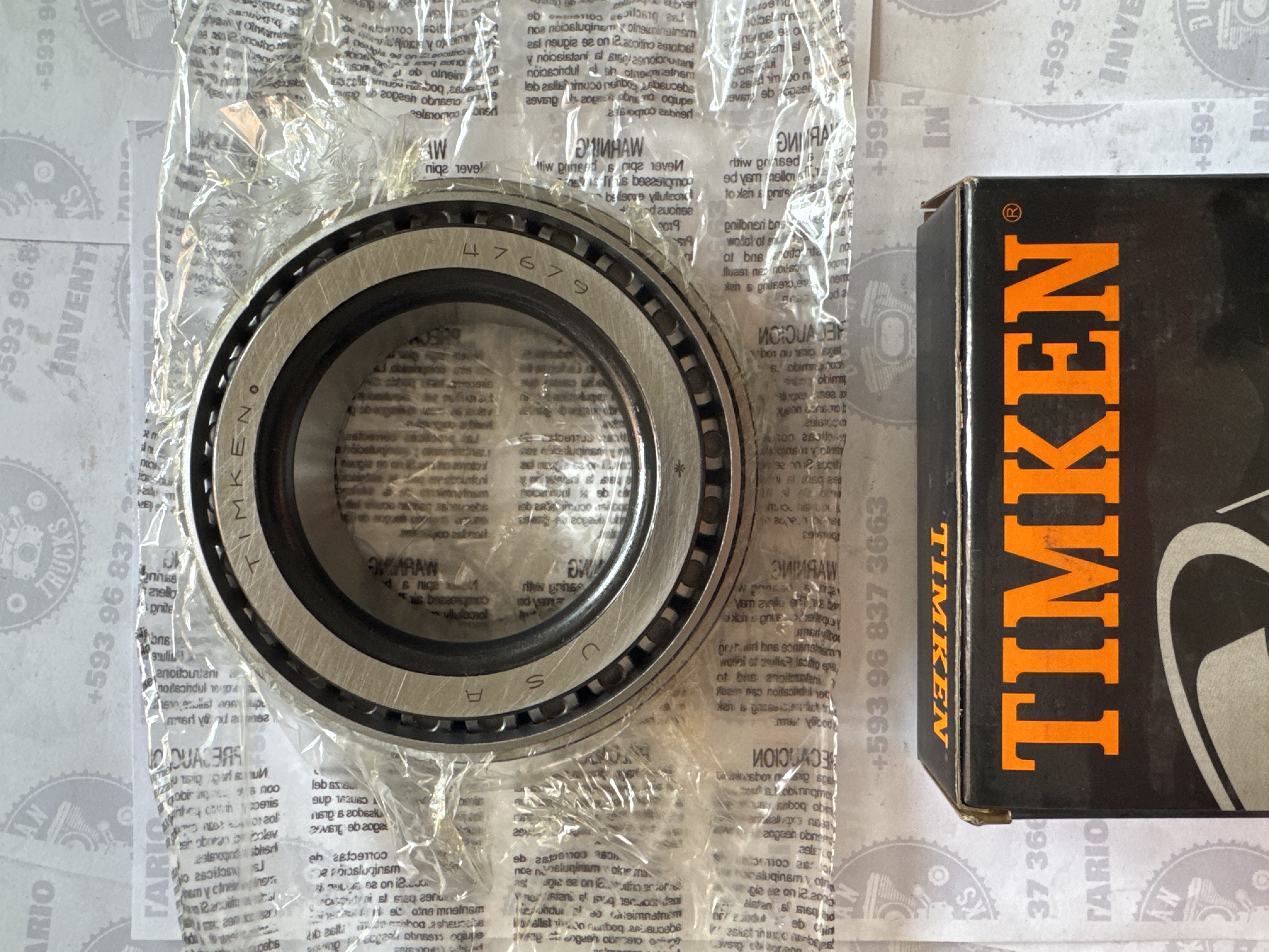 SET RODILLO 47620 Y PISTA 47679 rueda posterior mack