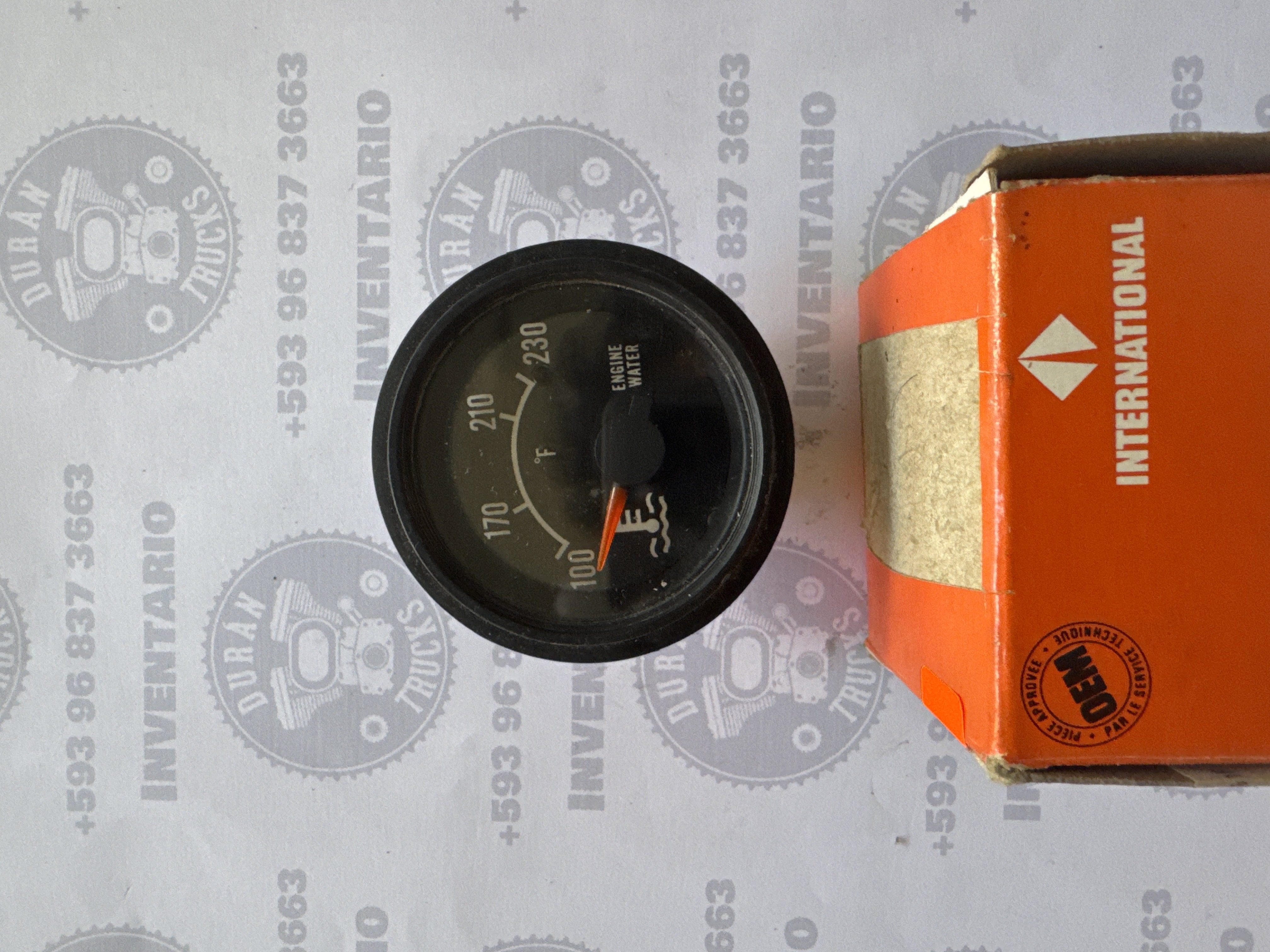 RELOJ DE TEMPERATURA DE AGUA INTERNATIONAL