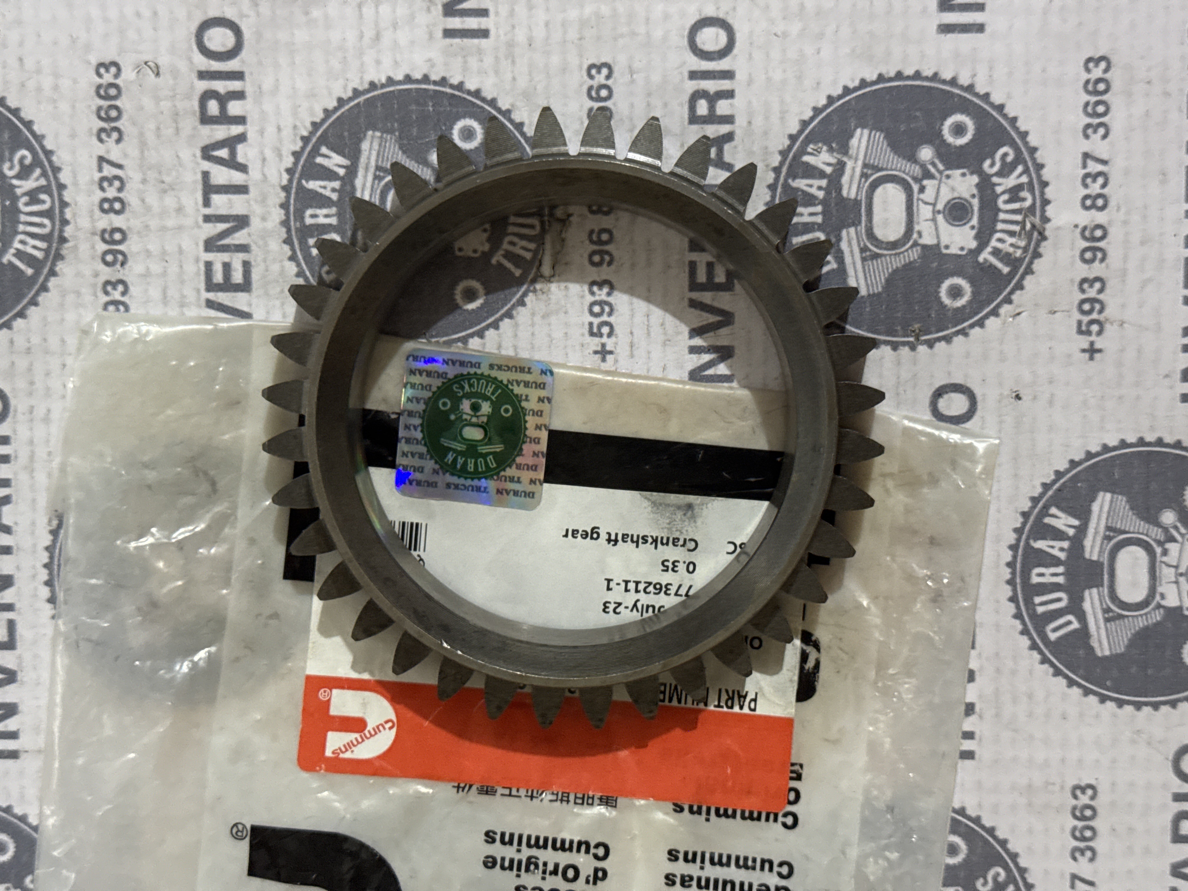 PIÑON DE CIGUEÑAL MOTOR CUMMINS ISB QSB4.5 QSB6.7