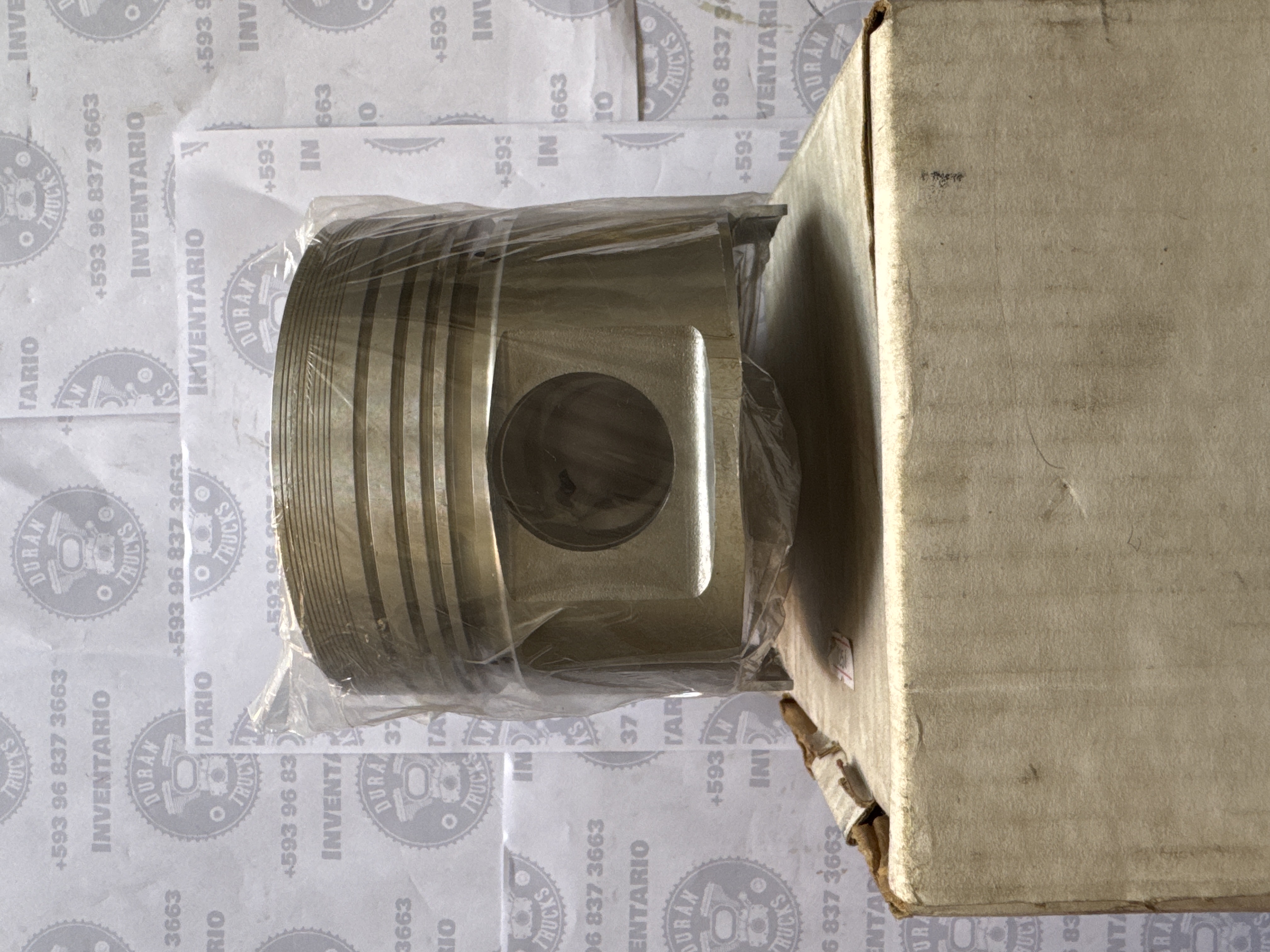 PISTON DE MOTOR CHINO 4 RINES 124,5 MM DIAMETRO HUECO PASADOR 37MM