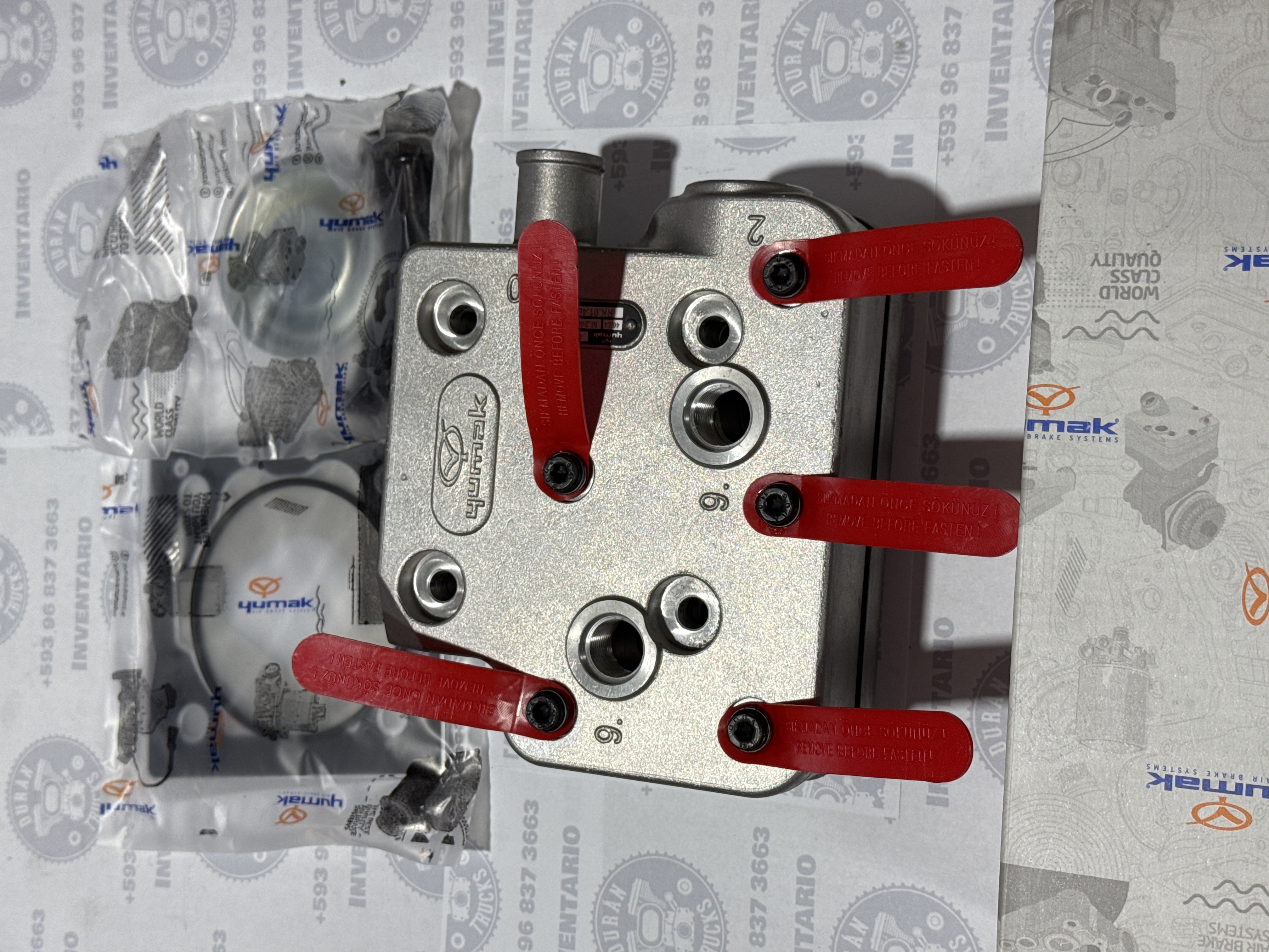 CABEZOTE DE COMPRESOR CUMMINS ISX 85mm (se puede adaptar en motor ISC ISL MACK E7E N14E cambiando lo acoples superiores) - foto 3