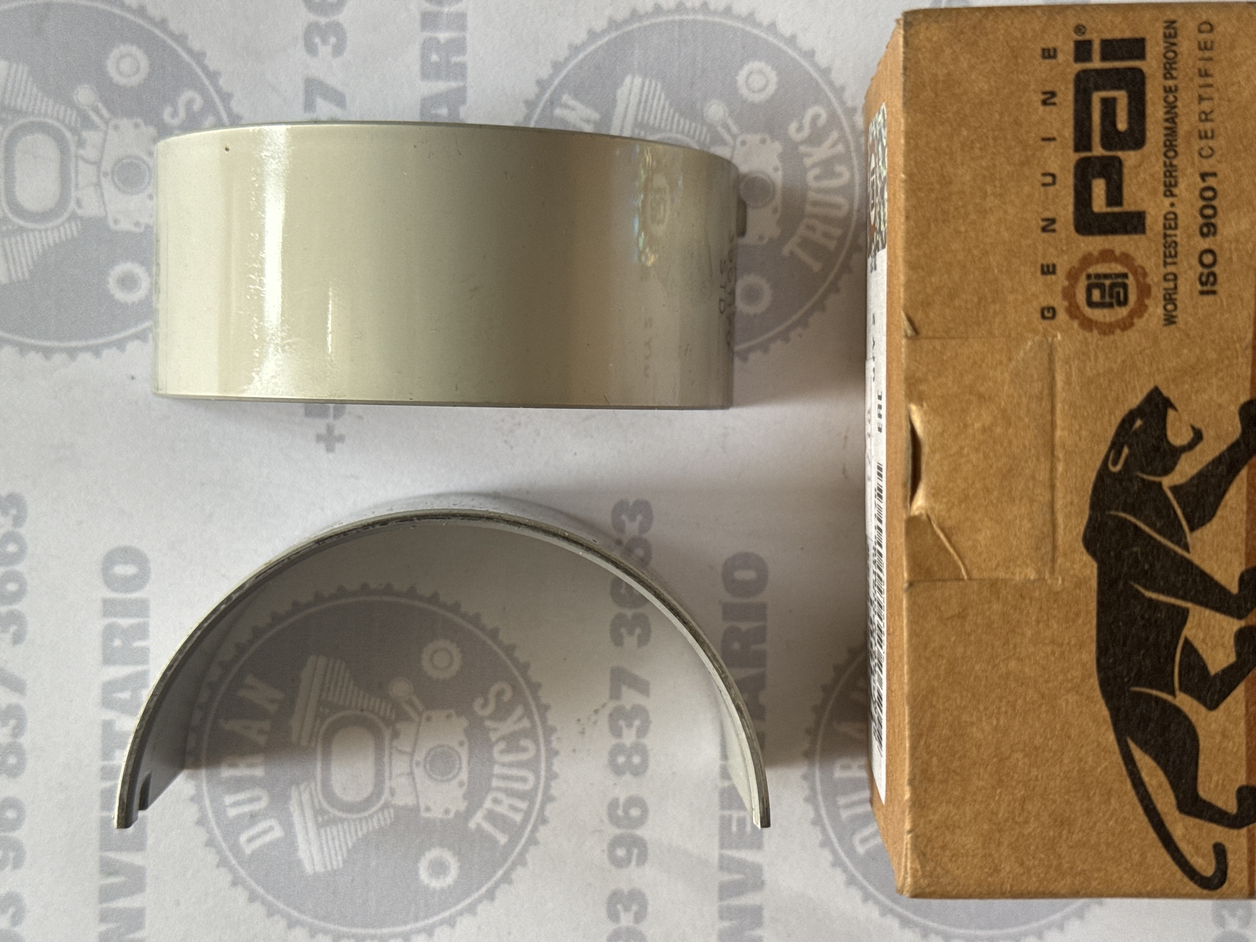PAR CHAPAS DE BIELA STD MOTOR CUMMINS 4BT 6BT ISB CUÑAS QUE NO SE JUNTAN