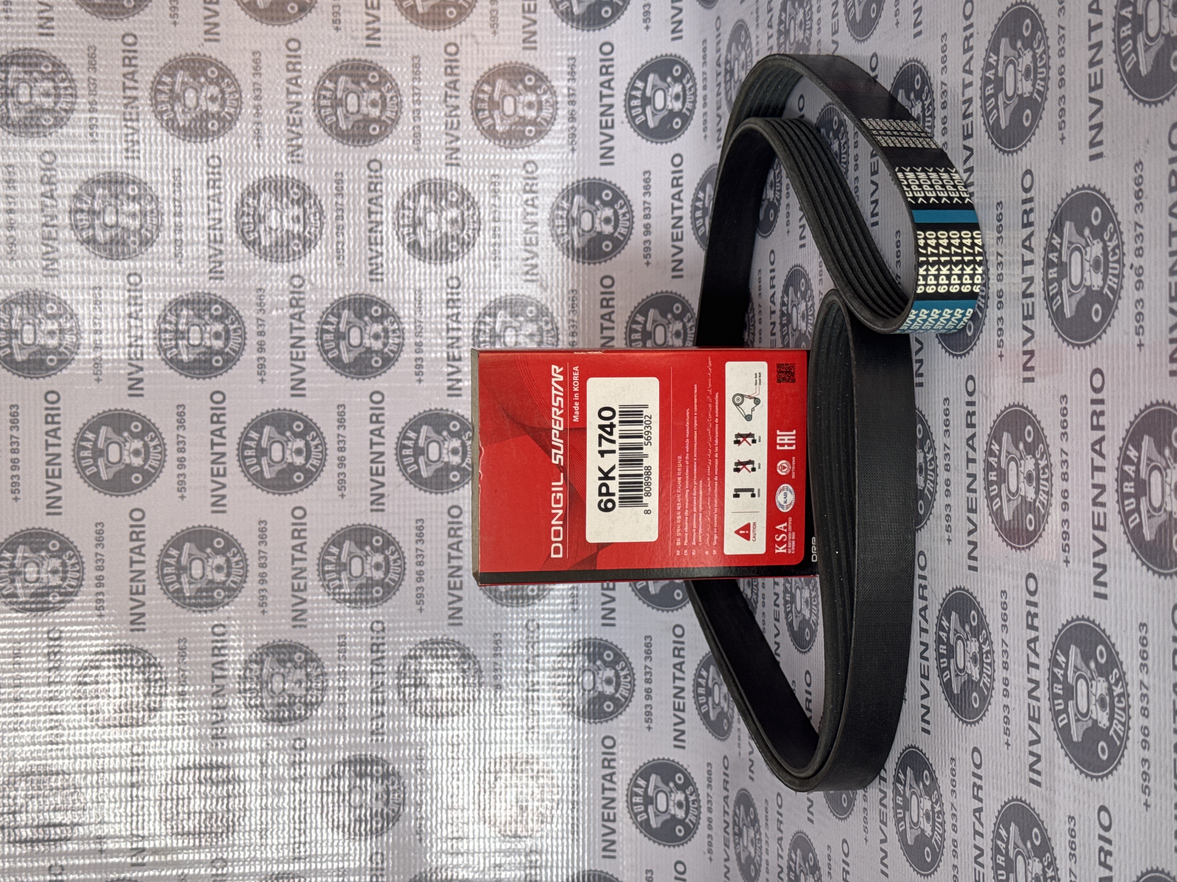 BANDA DE 6 CANALES ALTERNADOR KENWORTH T2000 T600 T800 W900 15L. FREIGHTLINER FL120 MTR 15L INTERNATIONAL 9200