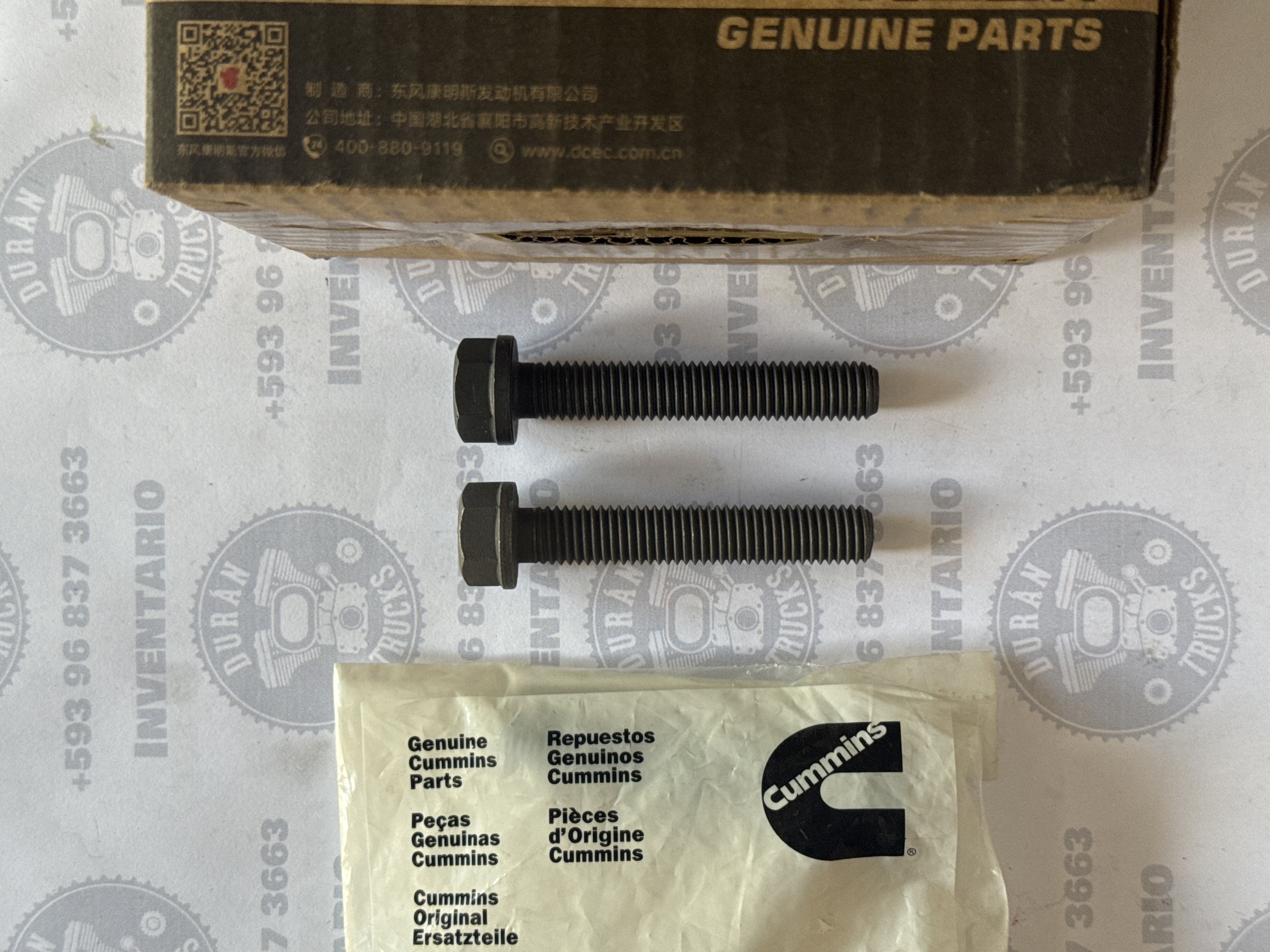 PERNOS DE CABEZOTE CUMMINS 4BT 6BT 12*1.75*80