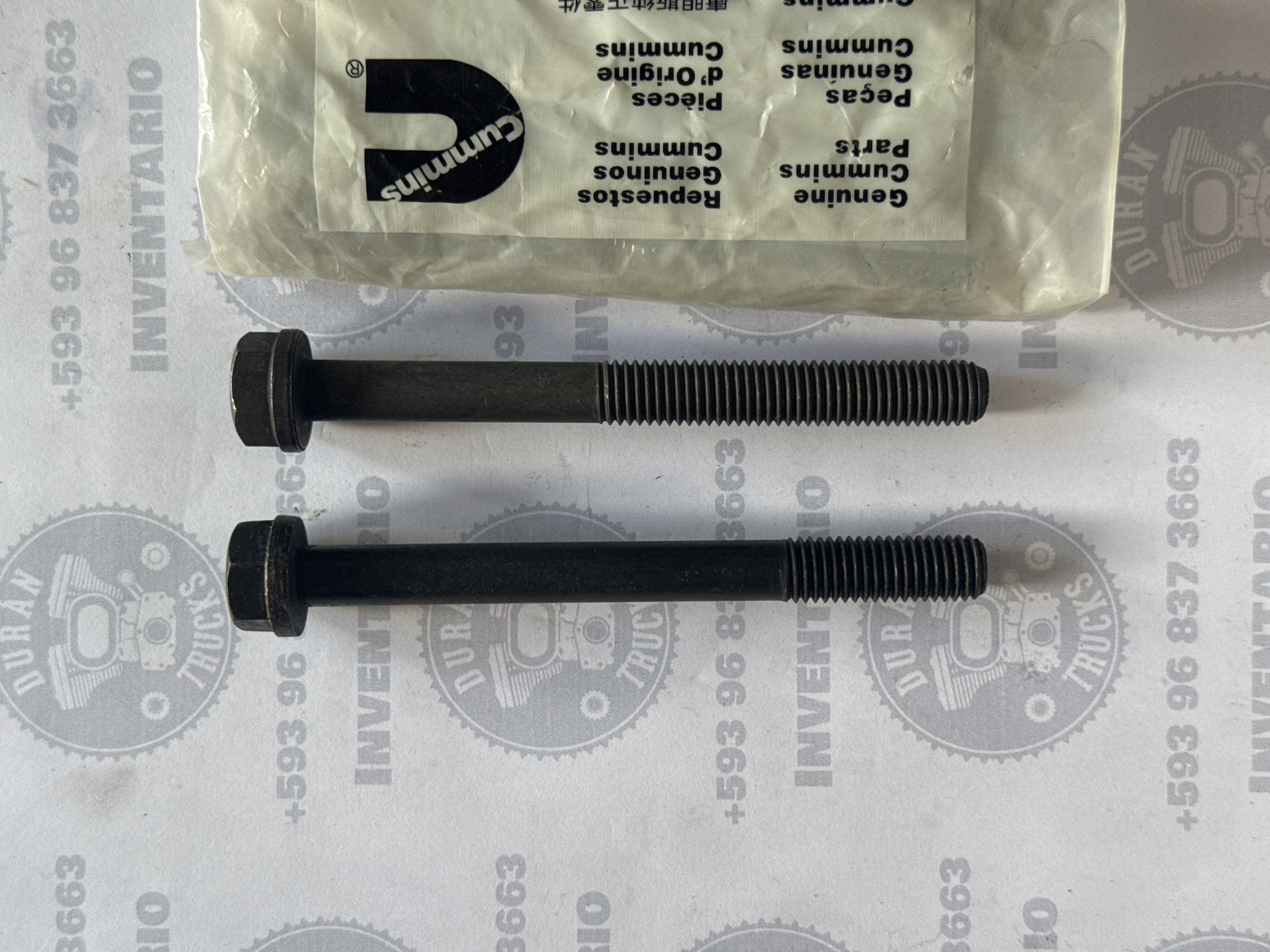 PERNOS DE CABEZOTE CUMMINS 4BT 6BT 12*1.75*120