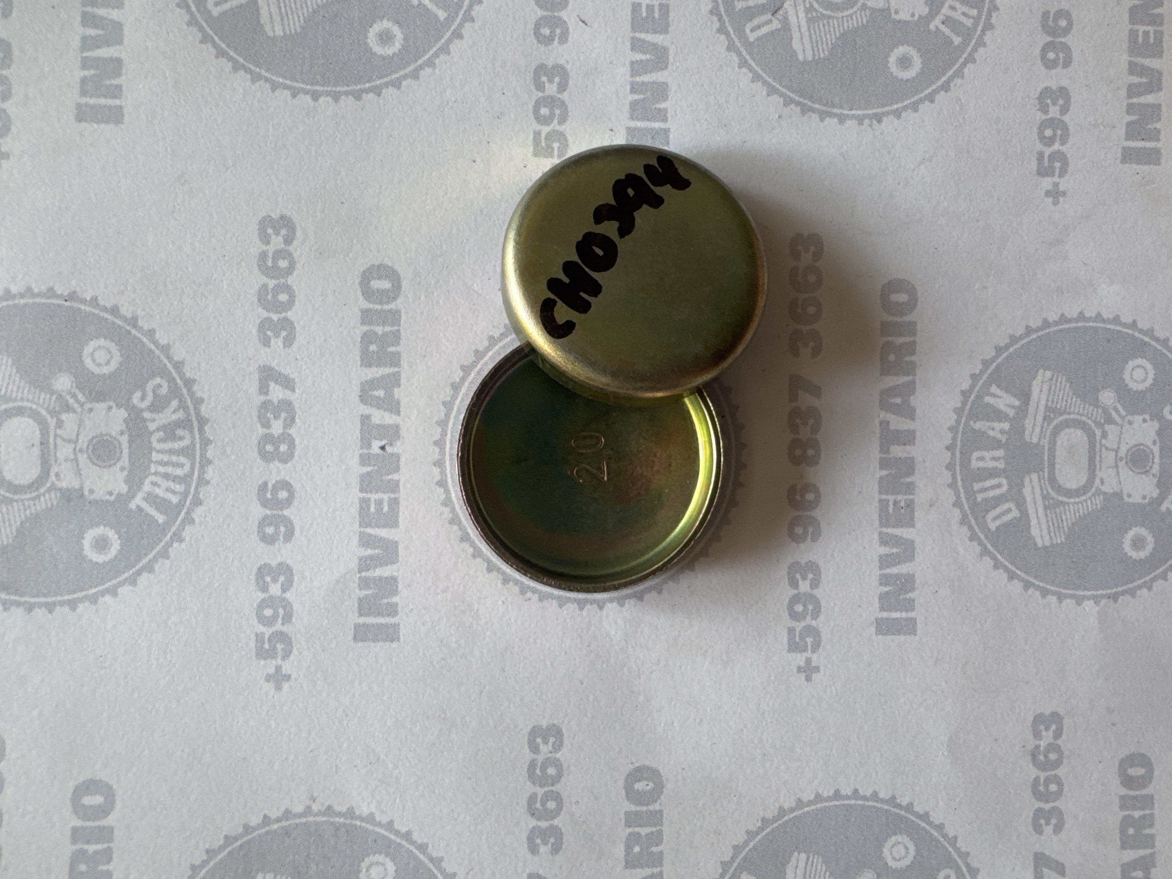 TAPON DE BLOCK Y CABEZOTE 1 1/2" MOTOR CUMMINS ISL 6CT