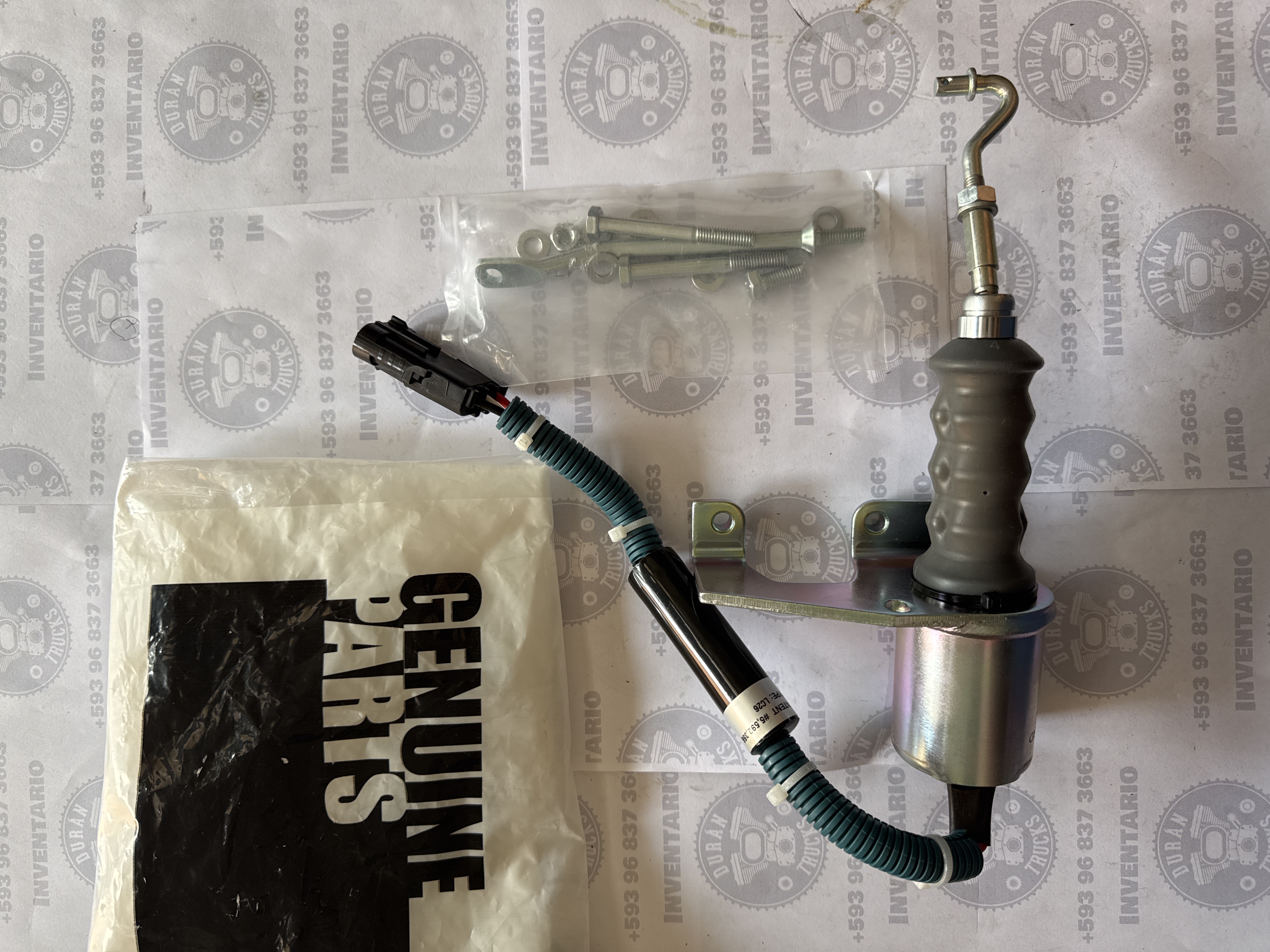 VALVULA SELENOIDE DE APAGADO DE MOTOR 4BT 6BT 24V