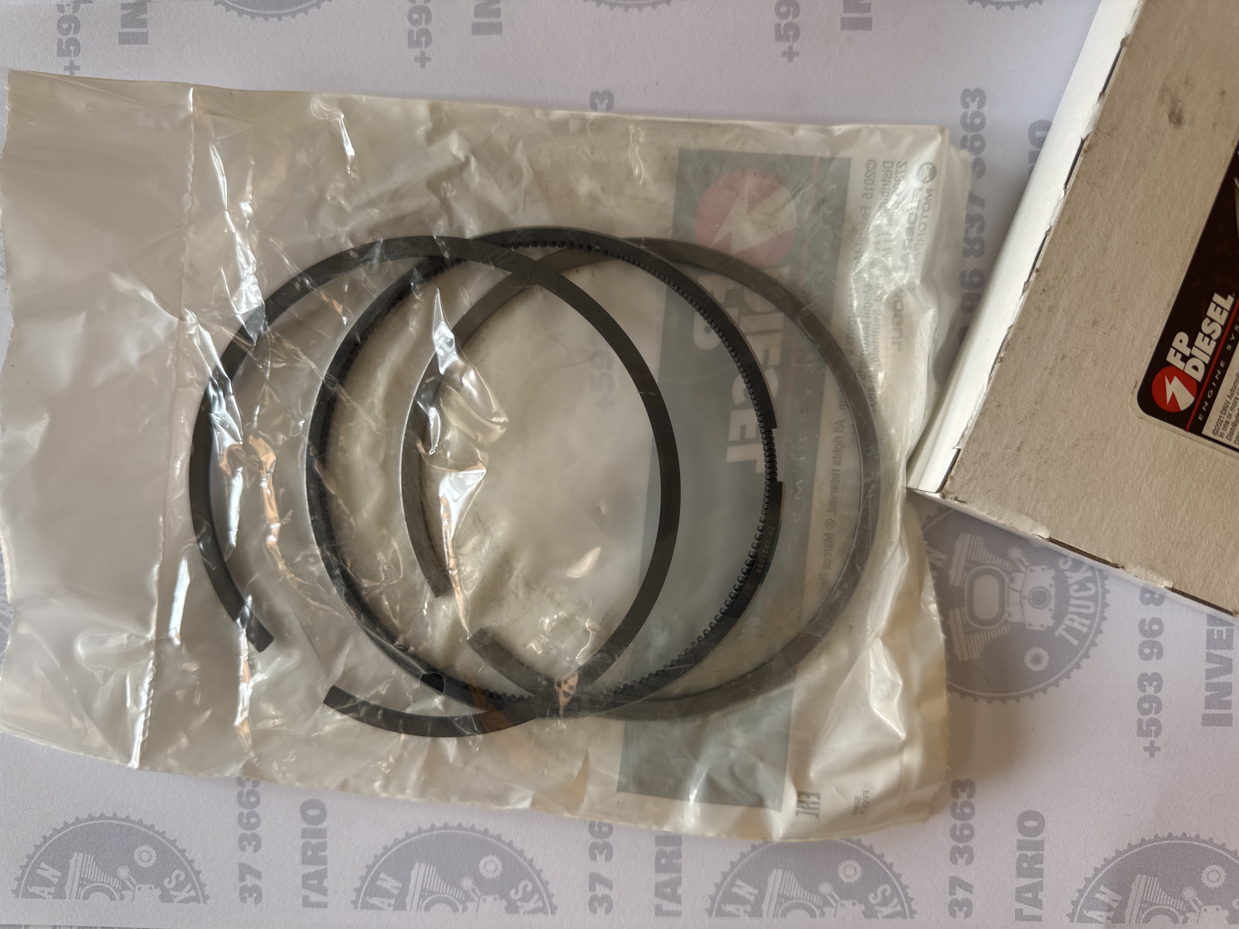 JGO. DE RINES MOTOR CUMMINS 4BT 6BT PARA PISTON # 3922572 / 3907156 / 3907163 / 3911400 / 3926632