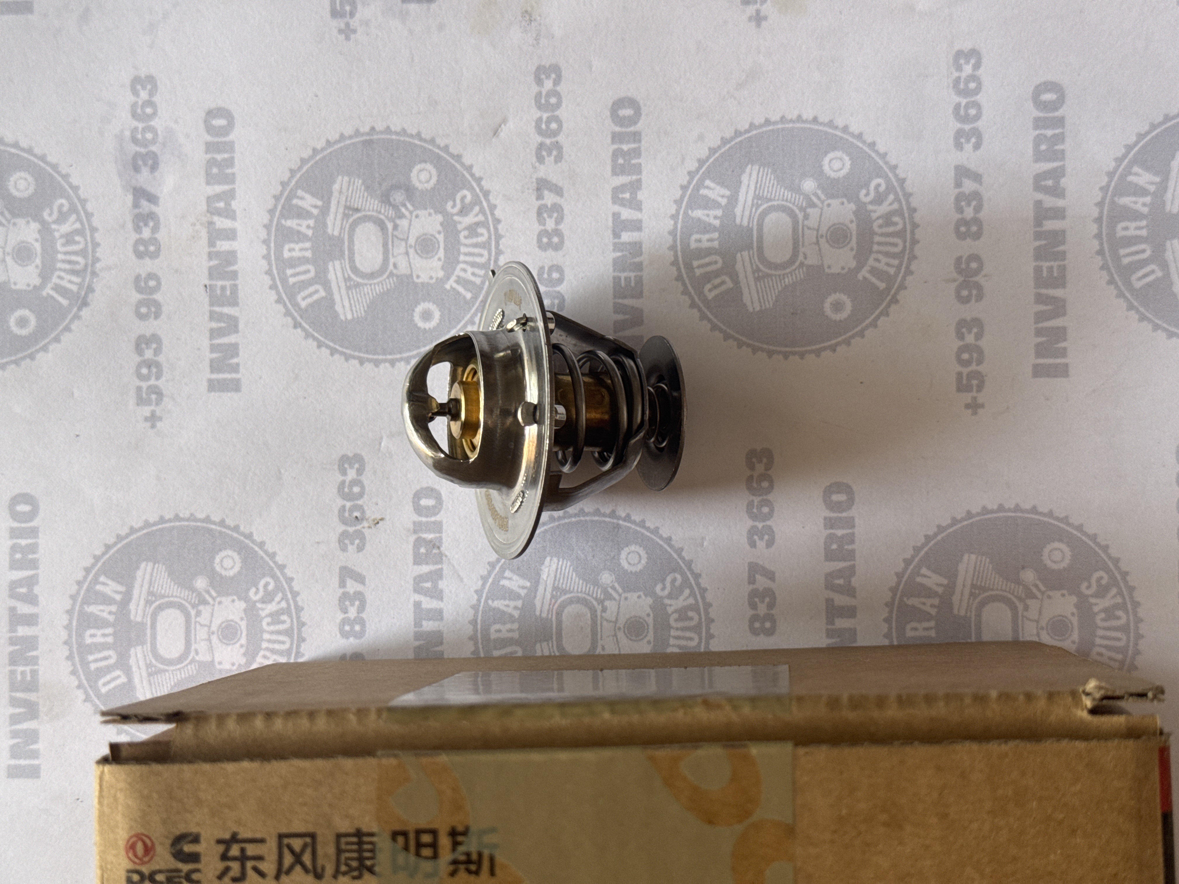 TERMOSTATO MOTOR CUMMINS 4BT 6BT 54mm 160° CARGO 815  72° - foto 2