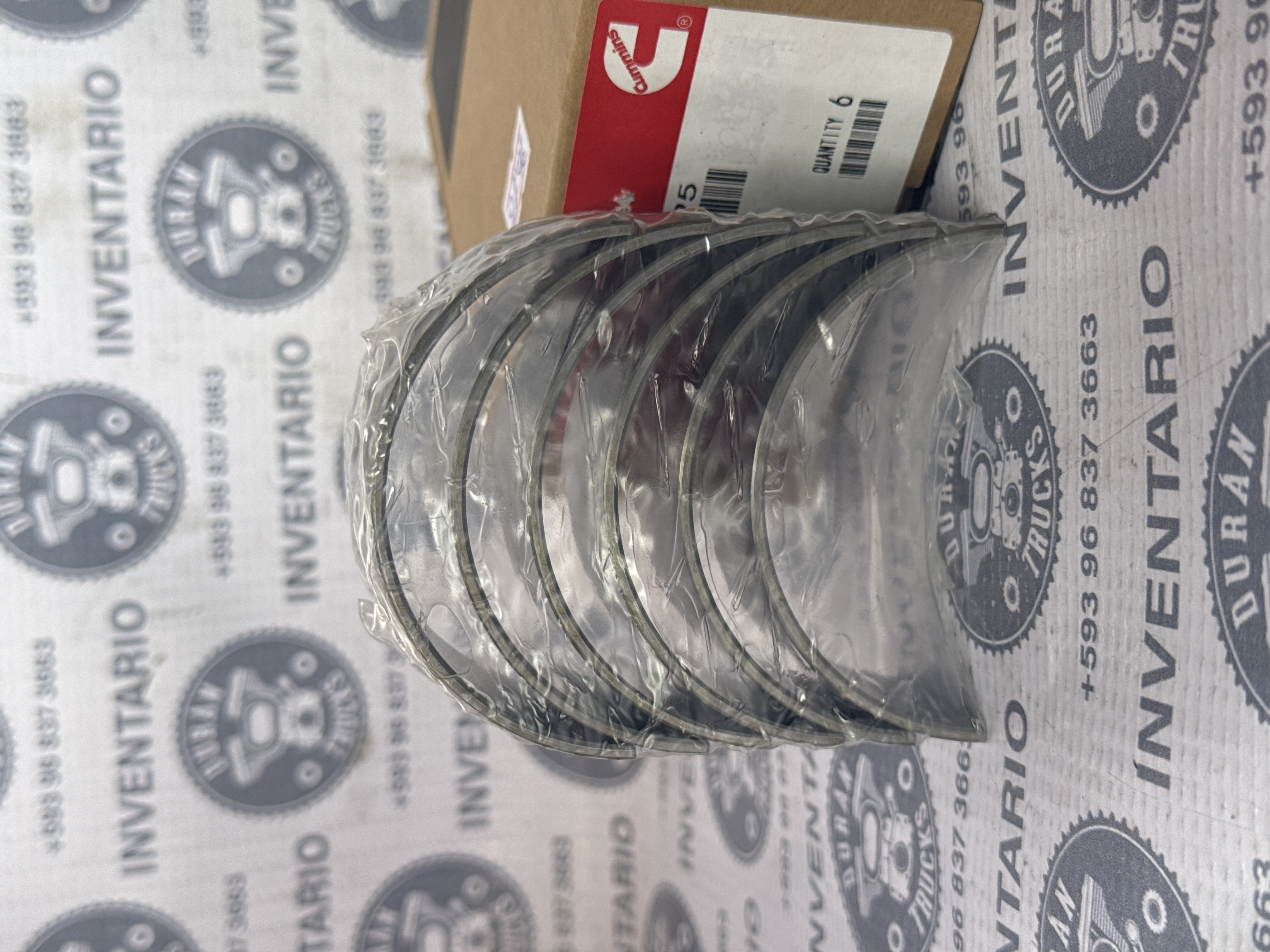 CHAPAS DE BIELA AL 0.10 MOTOR CUMMINS 4BT 6BT