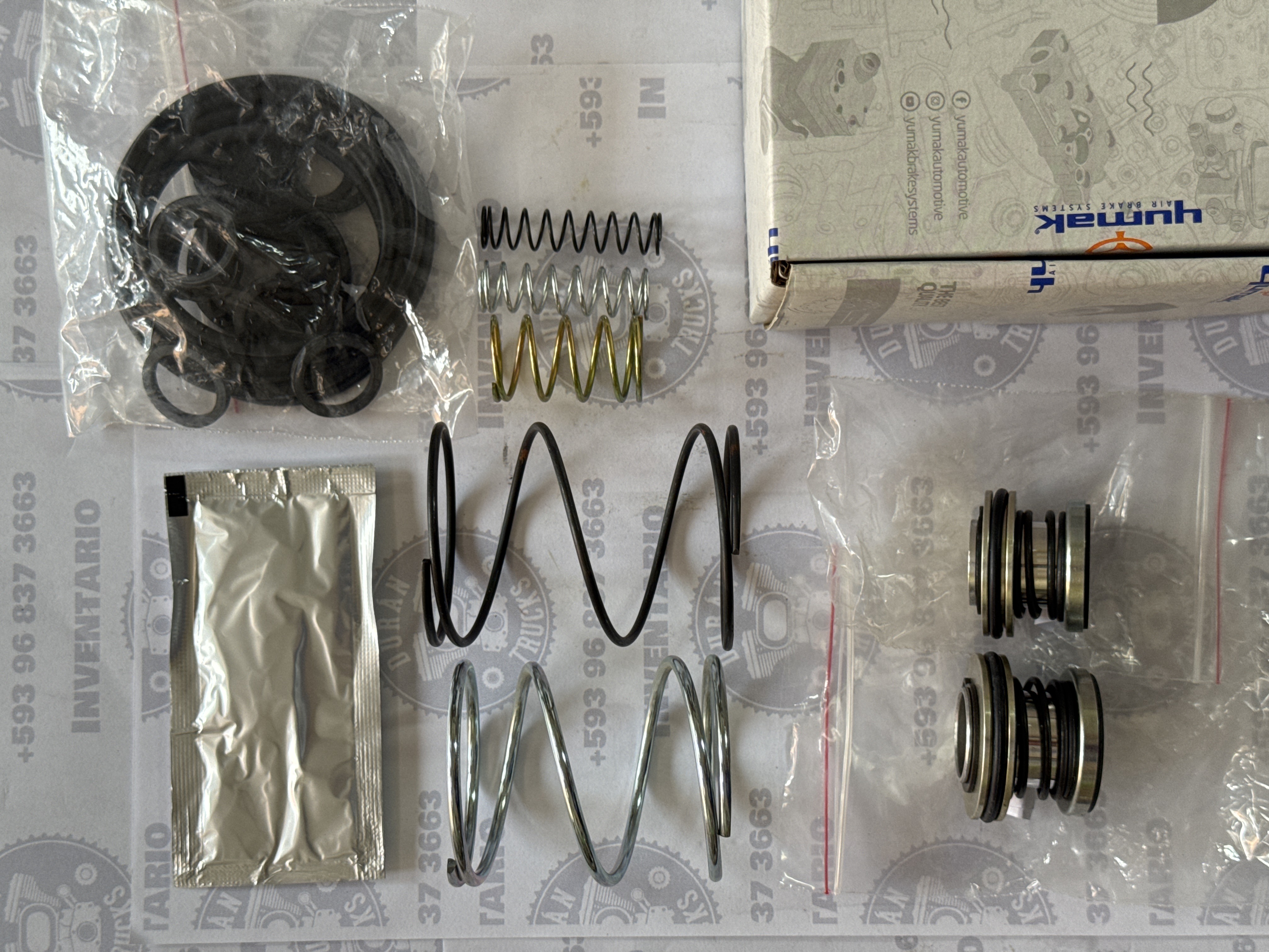 KIT DE REPARACION DE VALVULA PRINCIPAL DE FRENO E7