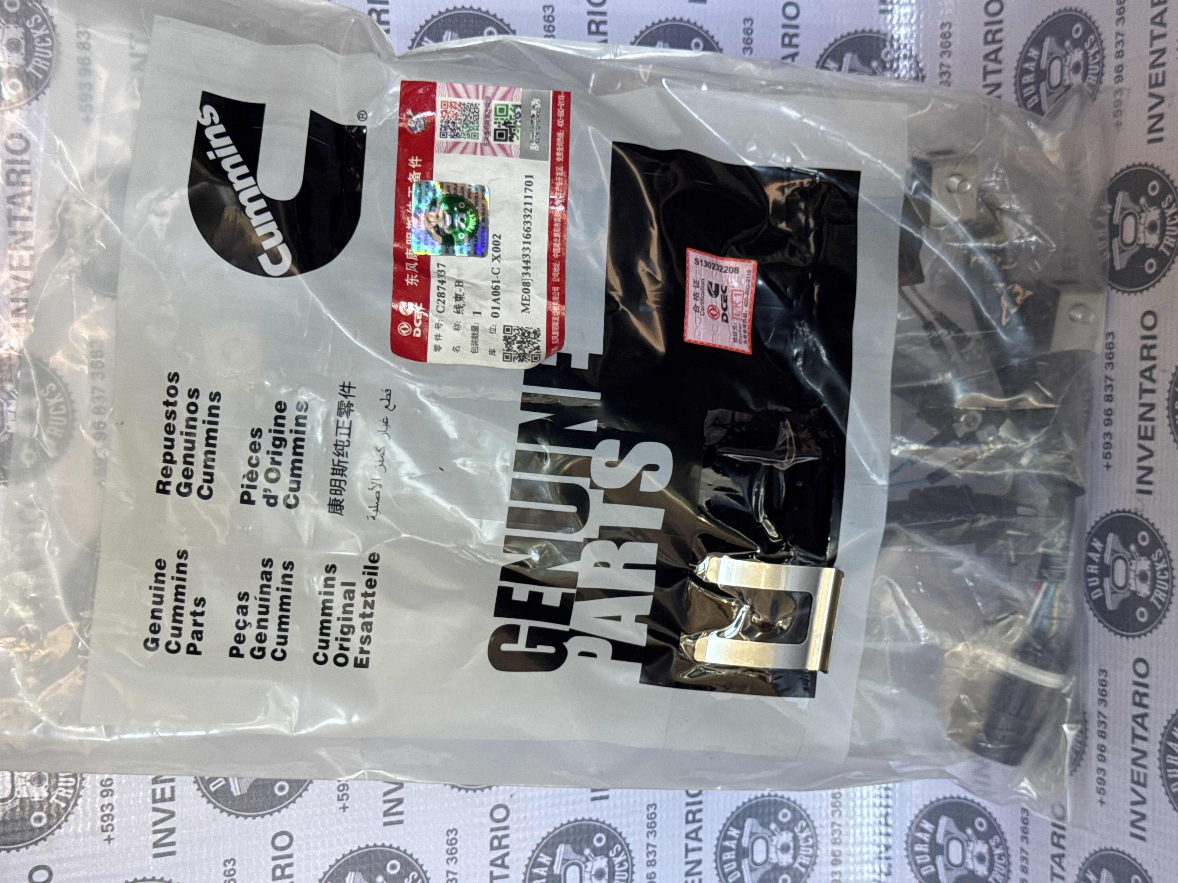 CABLEADO DE INYECTORES DE MOTOR ISZ 