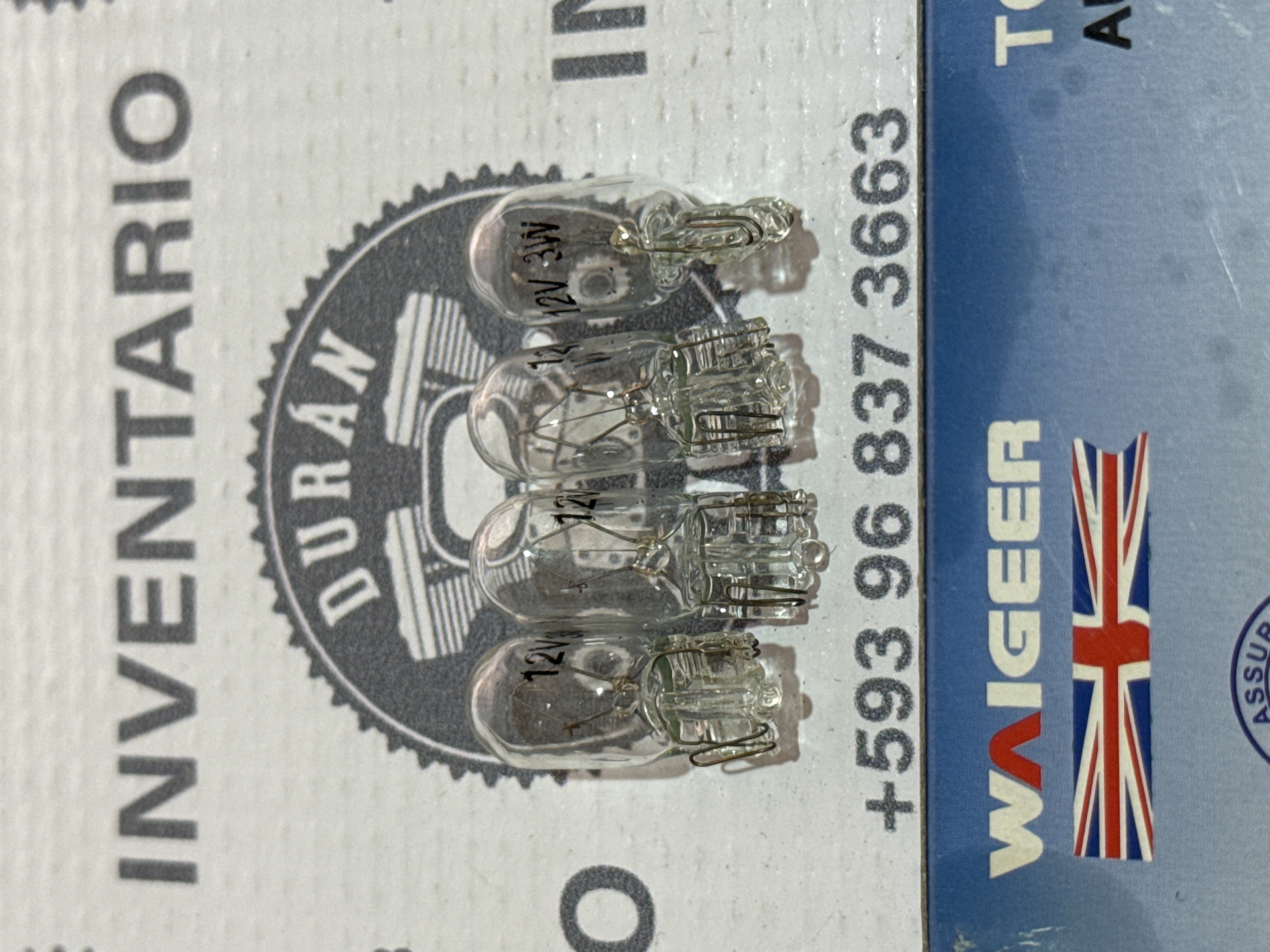 BOMBILLOS TIPO UÑA 12V