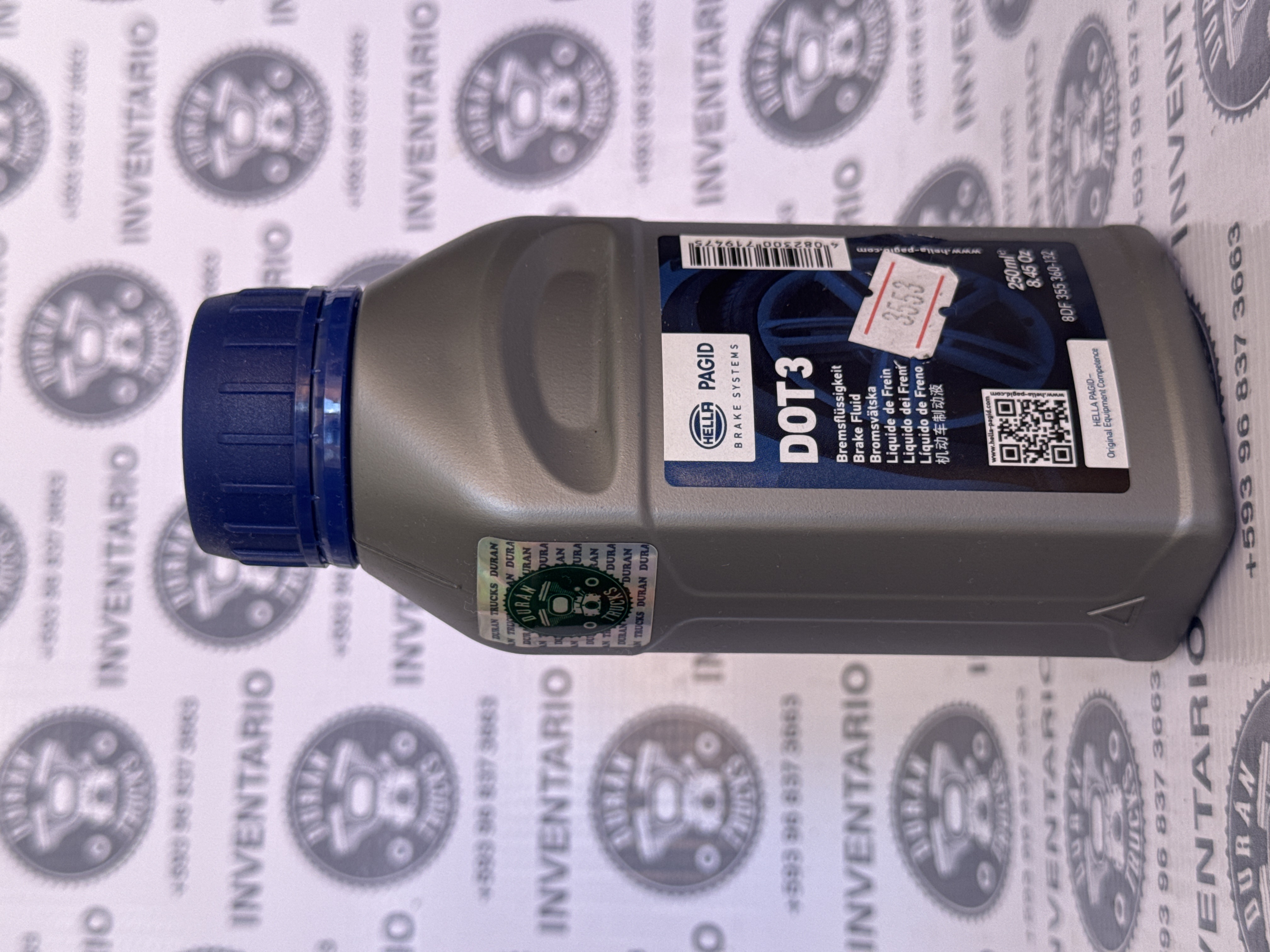 LIQUIDO DE FRENO AZUL DOT3 8.45OZ 250ML