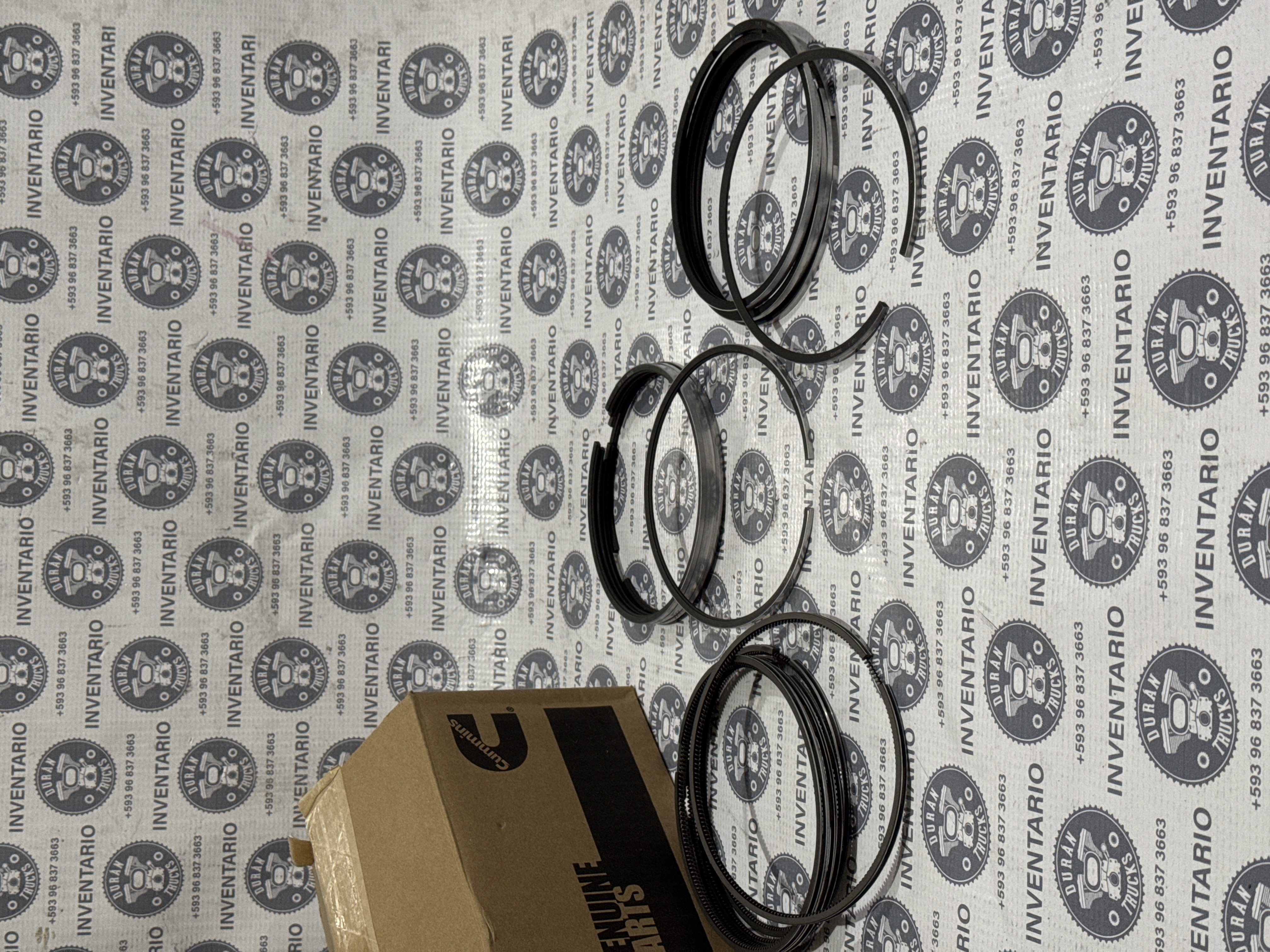 JUEGO DE RINES MOTOR CUMMINS ISM PARA LOS 6 PISTONES