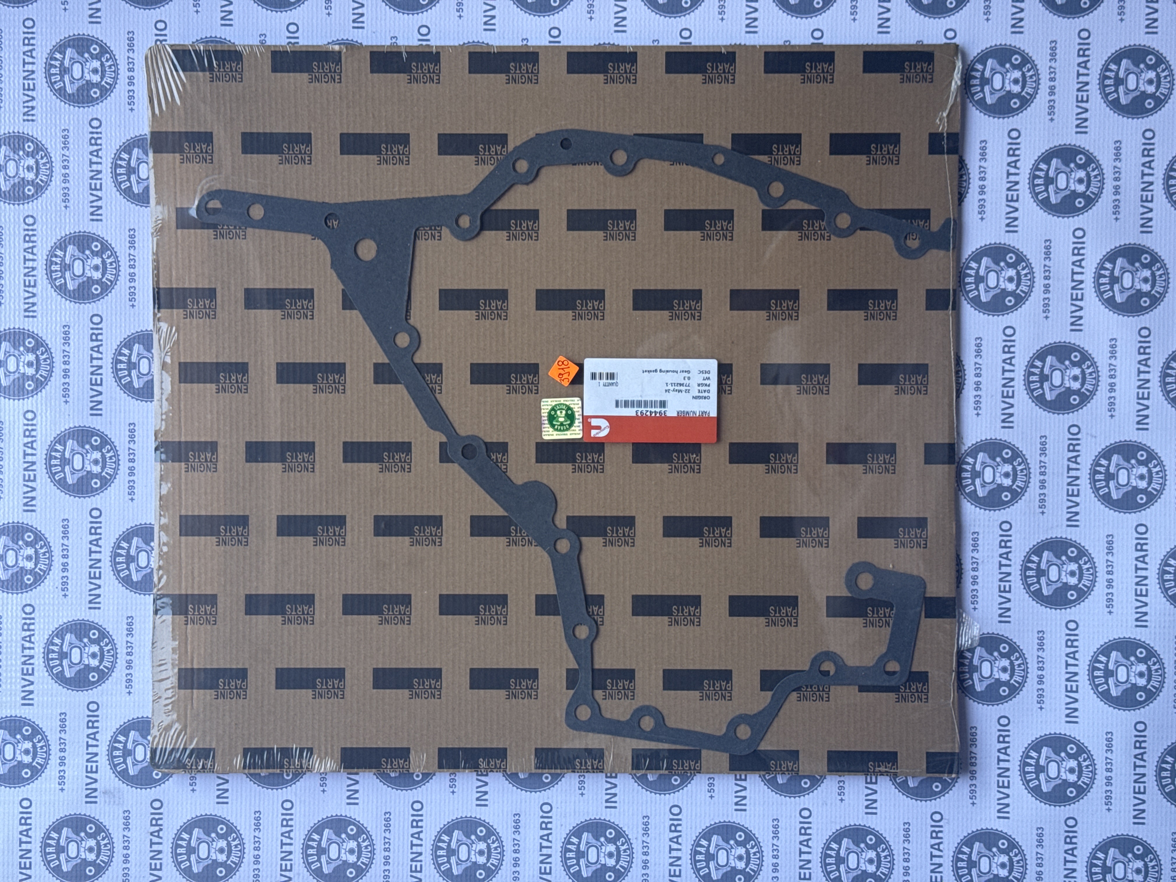 EMPAQUE DE CORAZA DE LA DISTRIBUCION CUMMINS ISC ISL
