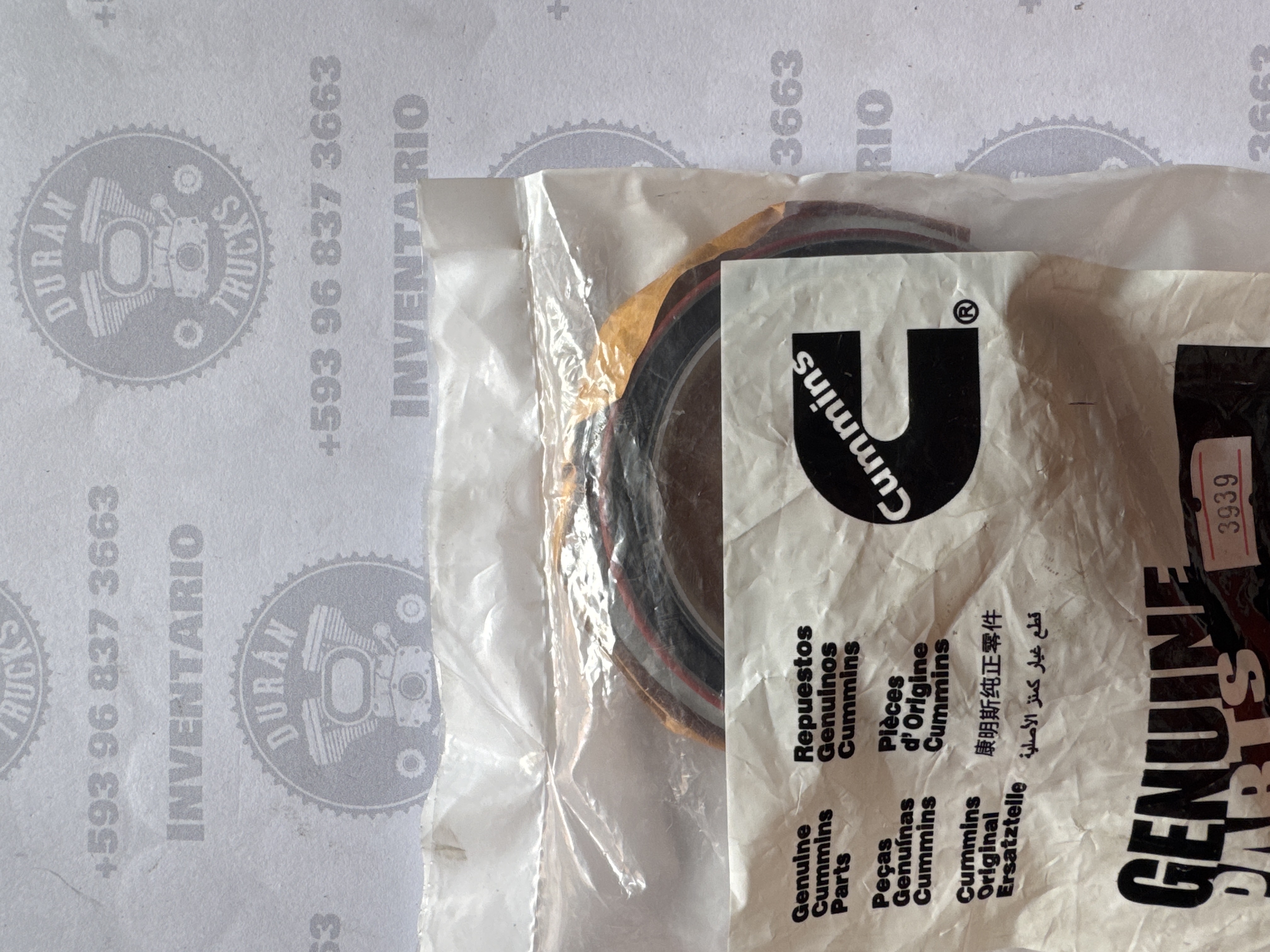 RETEN DELANTERO DEL CIGÜEÑAL CUMMINS 4BT 6BT ISB QSB