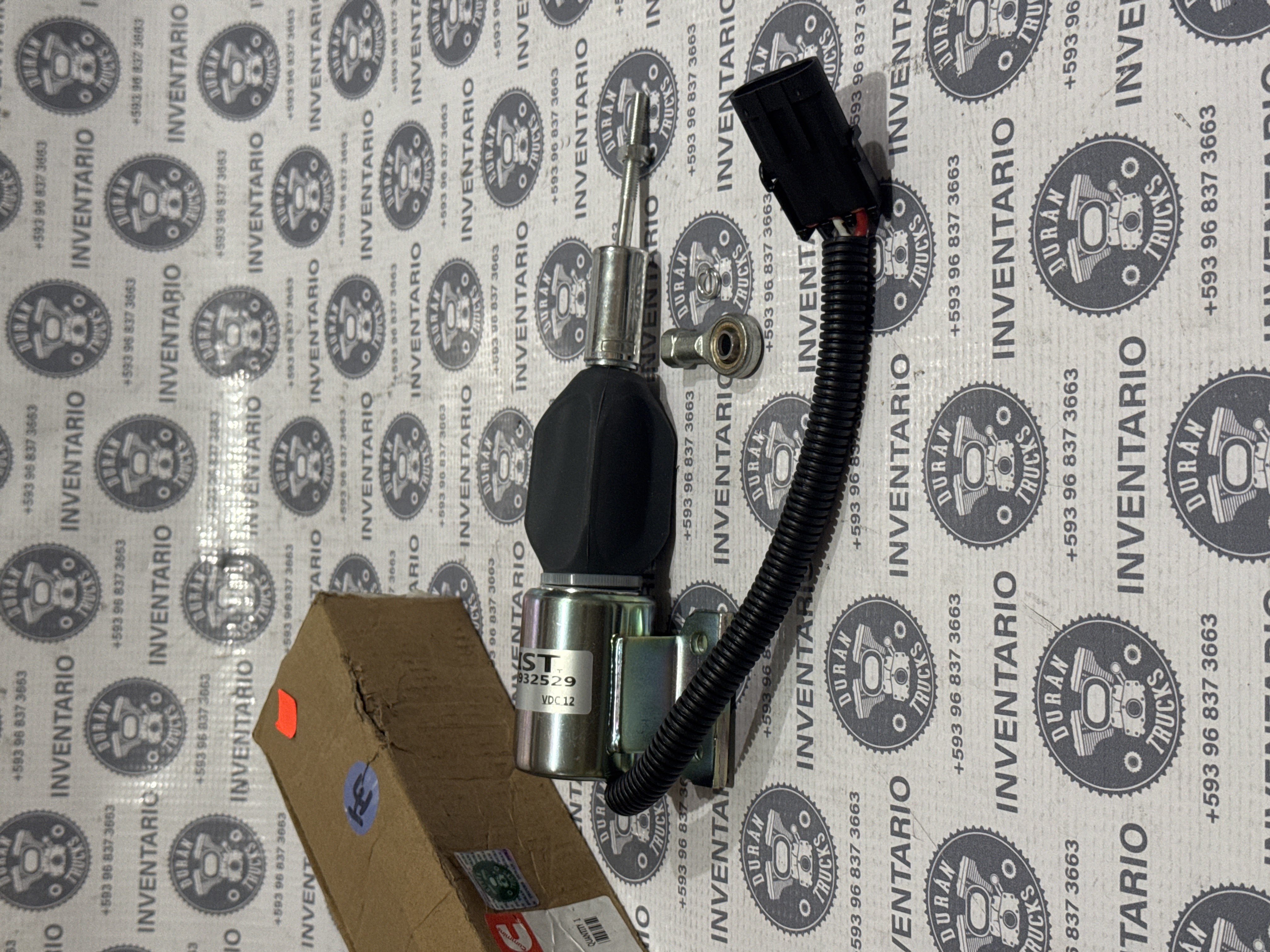 VALVULA SELENOIDE DE APAGADO DE MOTOR 4BT 6BT 12V