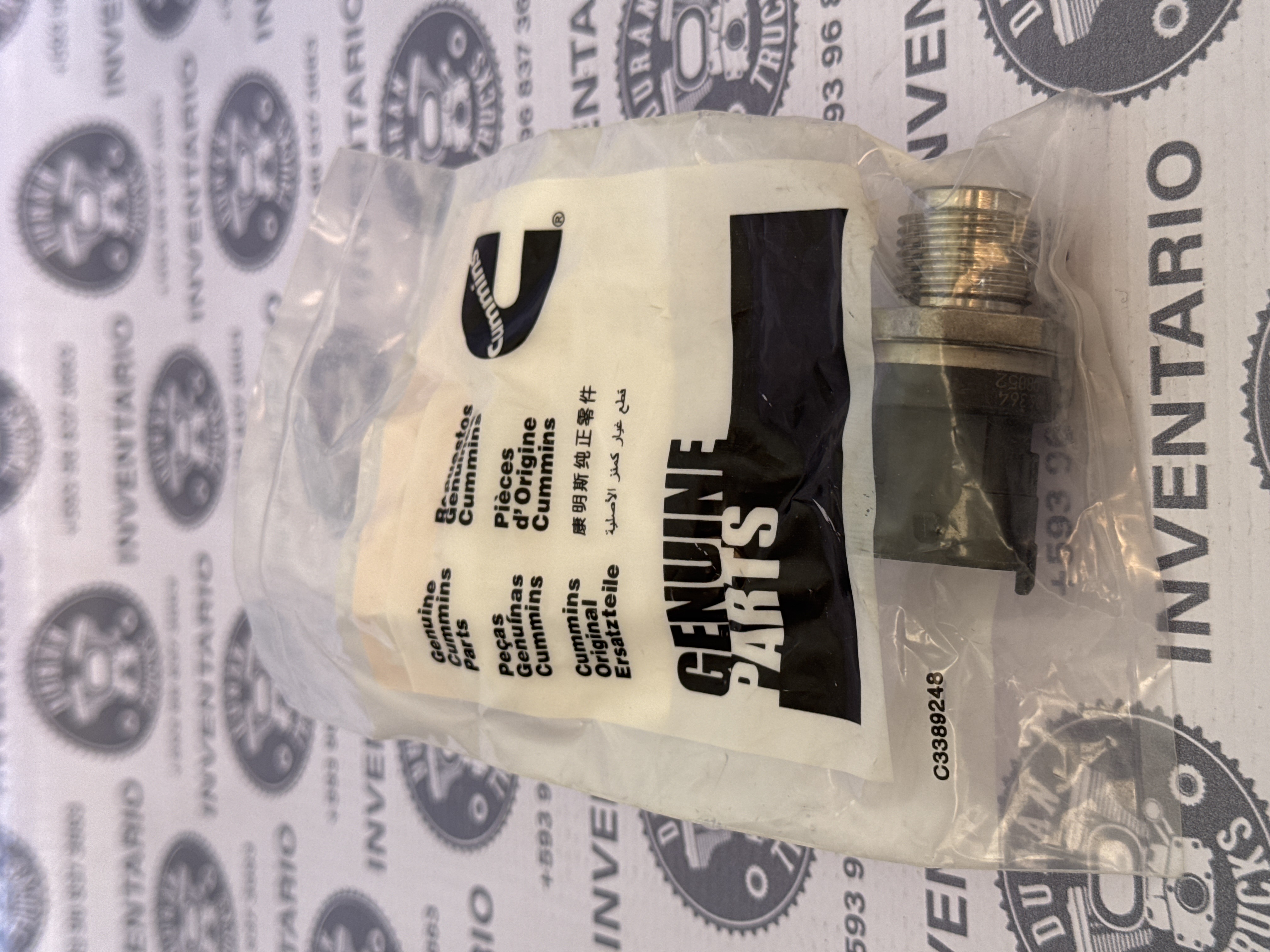 SENSOR DE PRESION DE RIEL DE INYECCION CUMMINS ISL ISC QSB ISD ISF