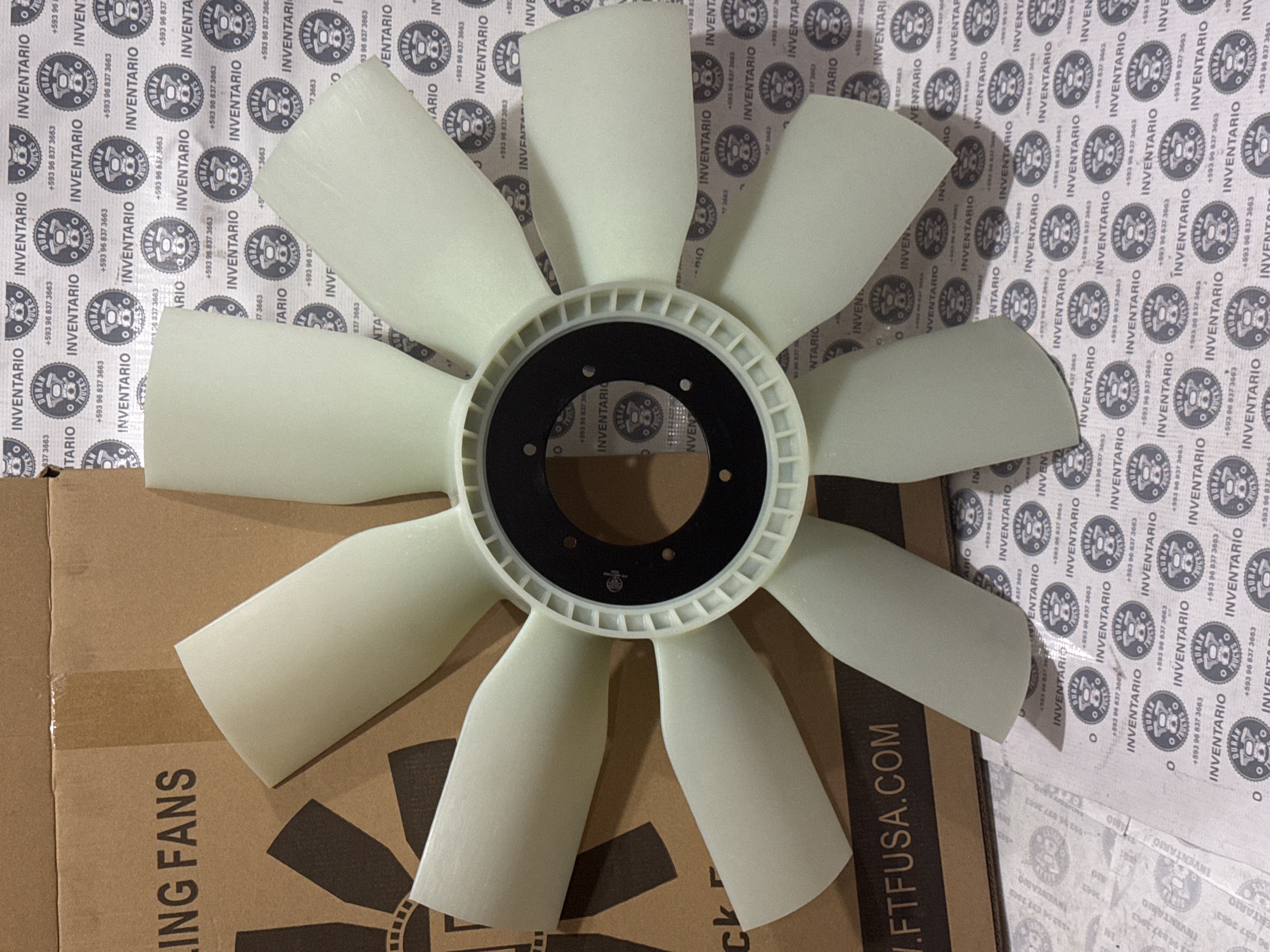 VENTILADOR DE 9 ALETAS 28" HUECO 5" VARIOS