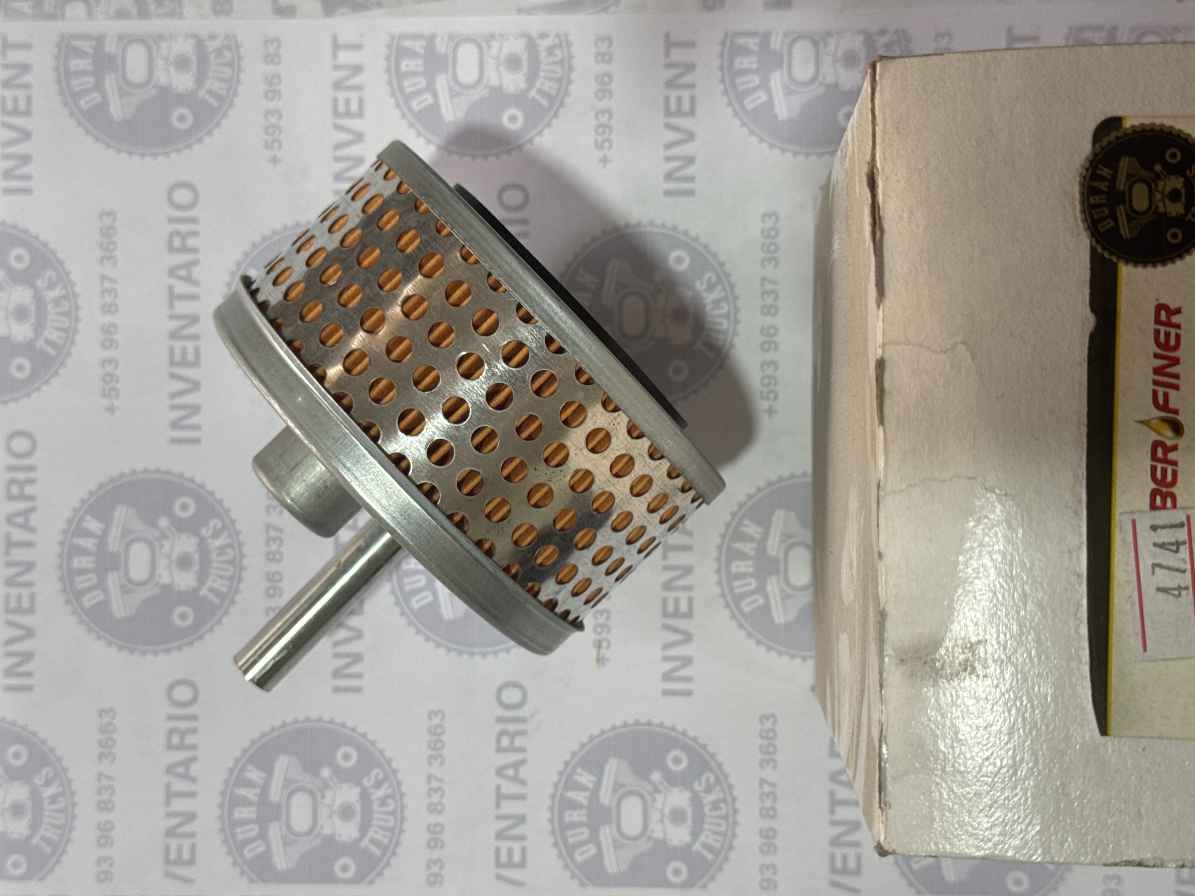 FILTRO DE ACEITE HIDRAULICO DIRECCION INTERNATIONAL ANTIGUO CON TUBO FORD