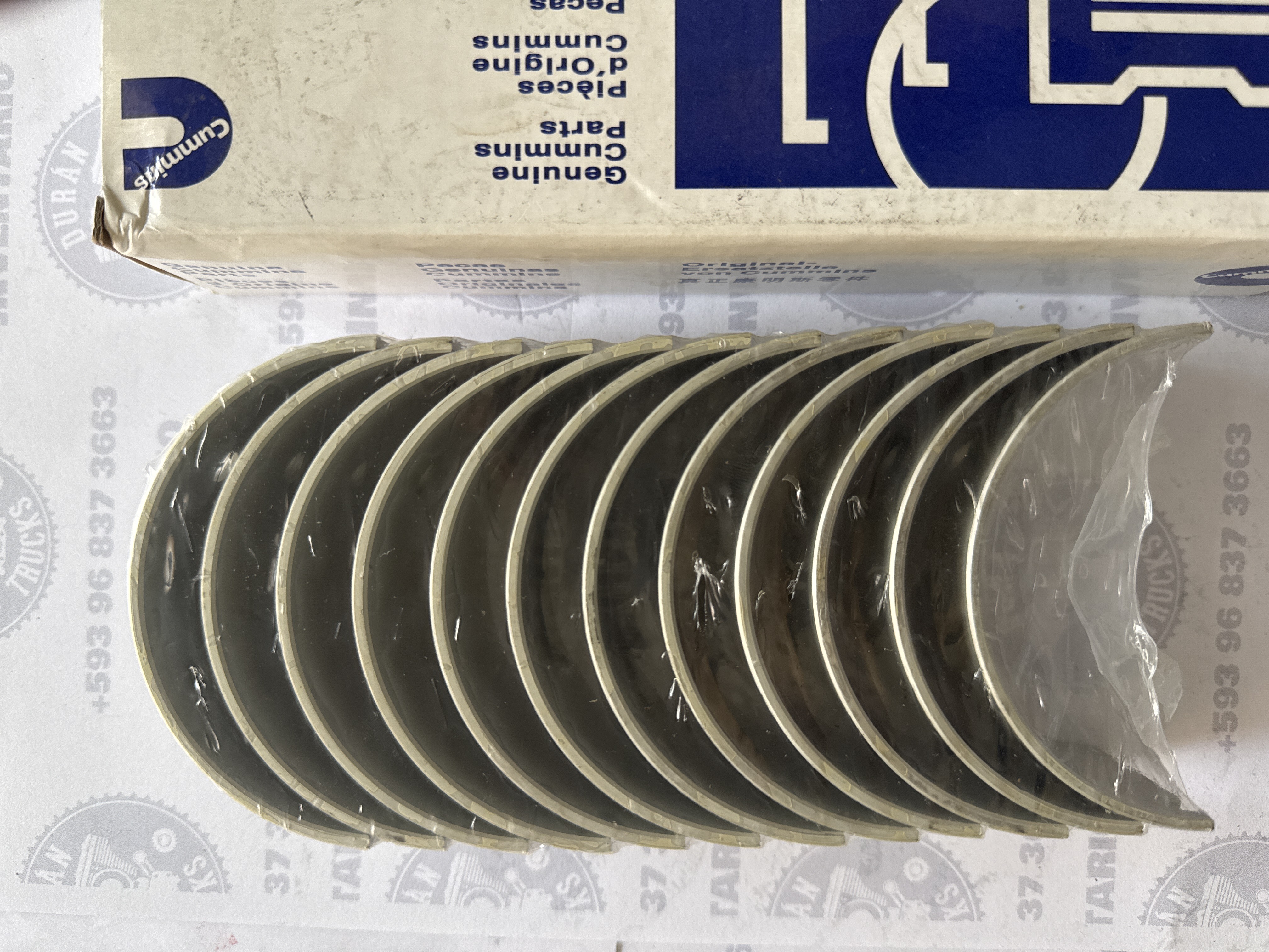 KIT DE CHAPAS DE BIELA STD CUMMINS L10 M11 ISM
