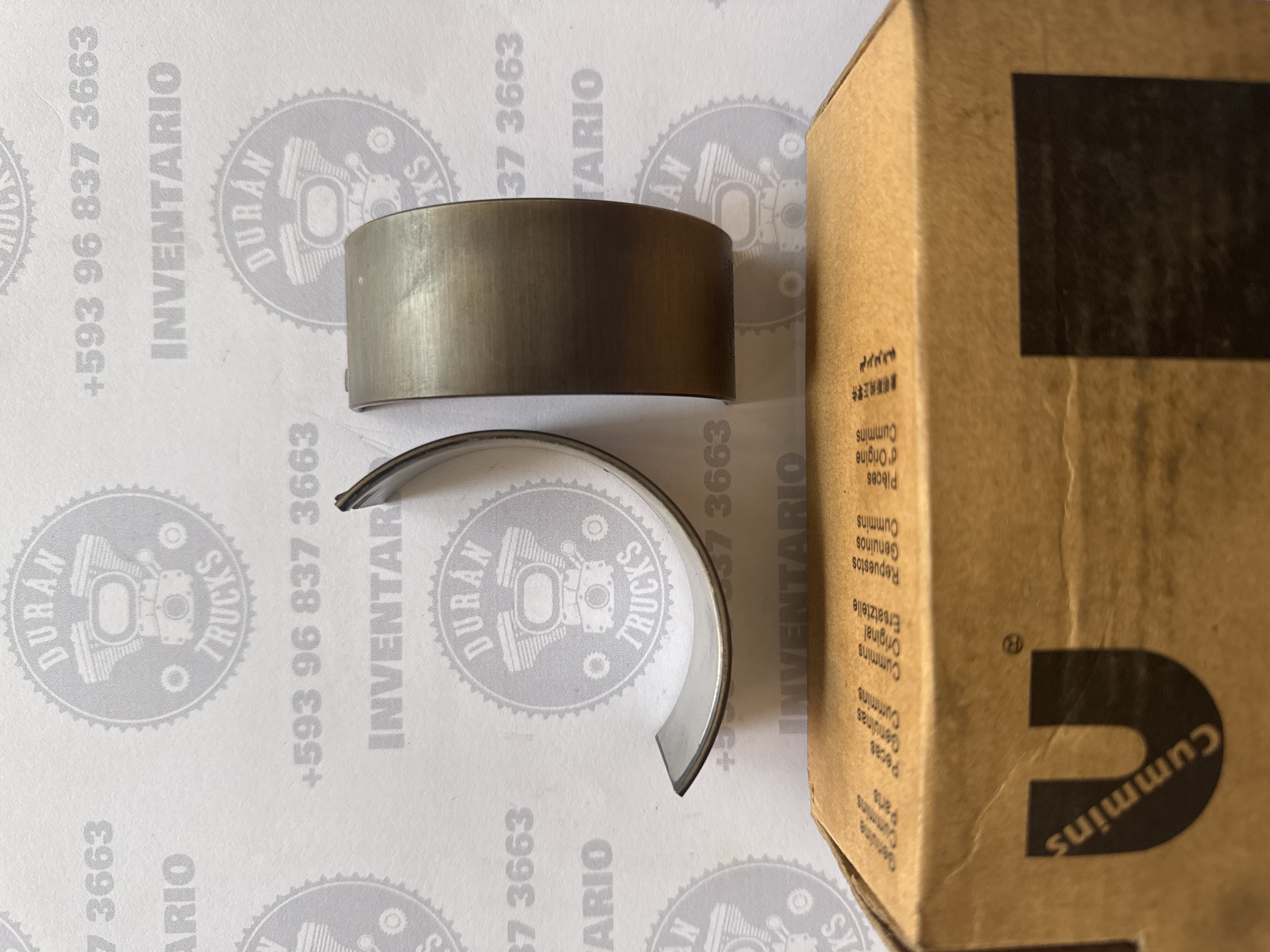 KIT DE CHAPAS DE BIELA AL 0.20 MOTOR CUMMINS 6BT ISB CUÑAS QUE NO SE JUNTAN