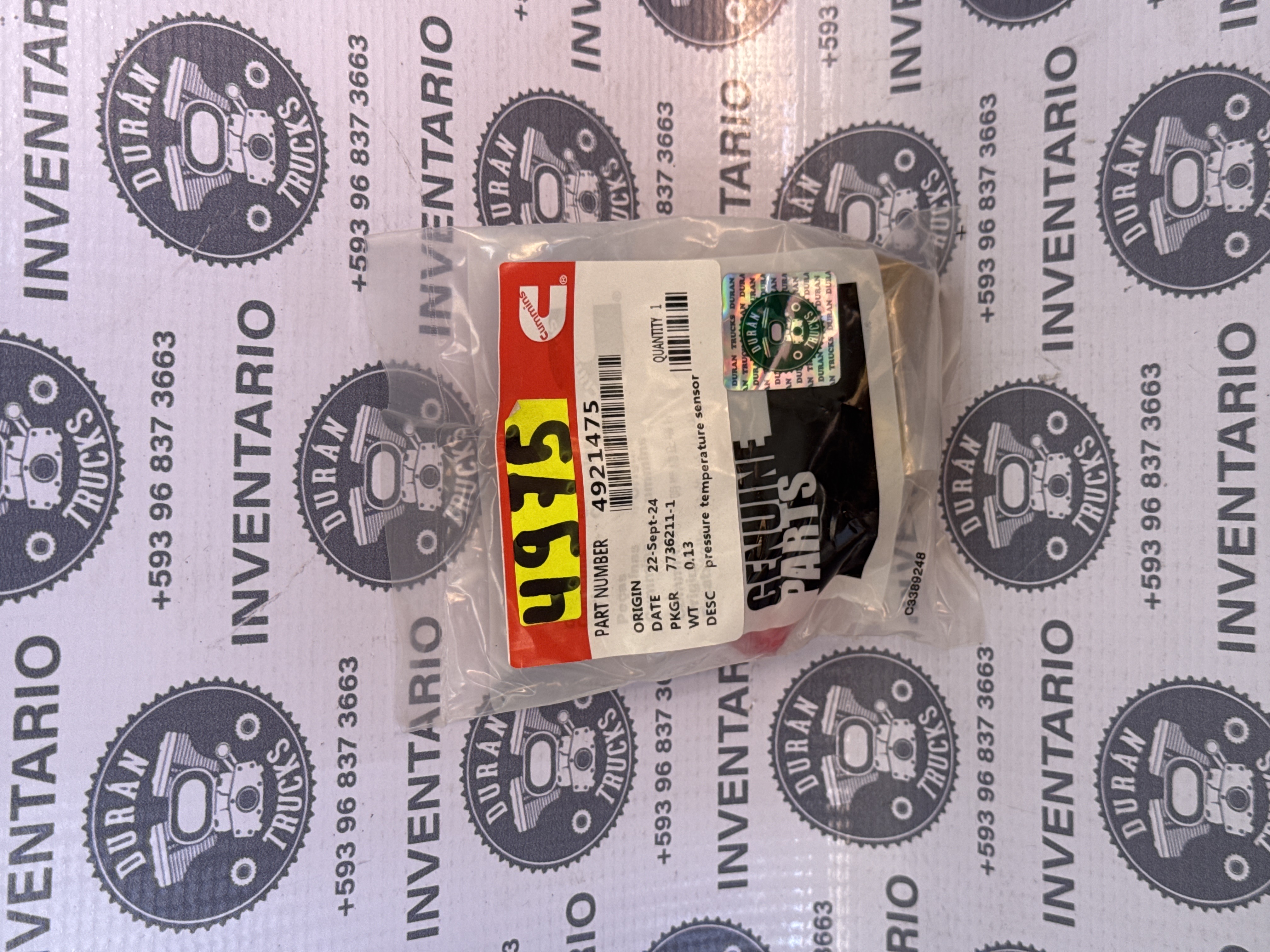SENSOR DE PRESION Y TEMPERATURA DE ACEITE ISX