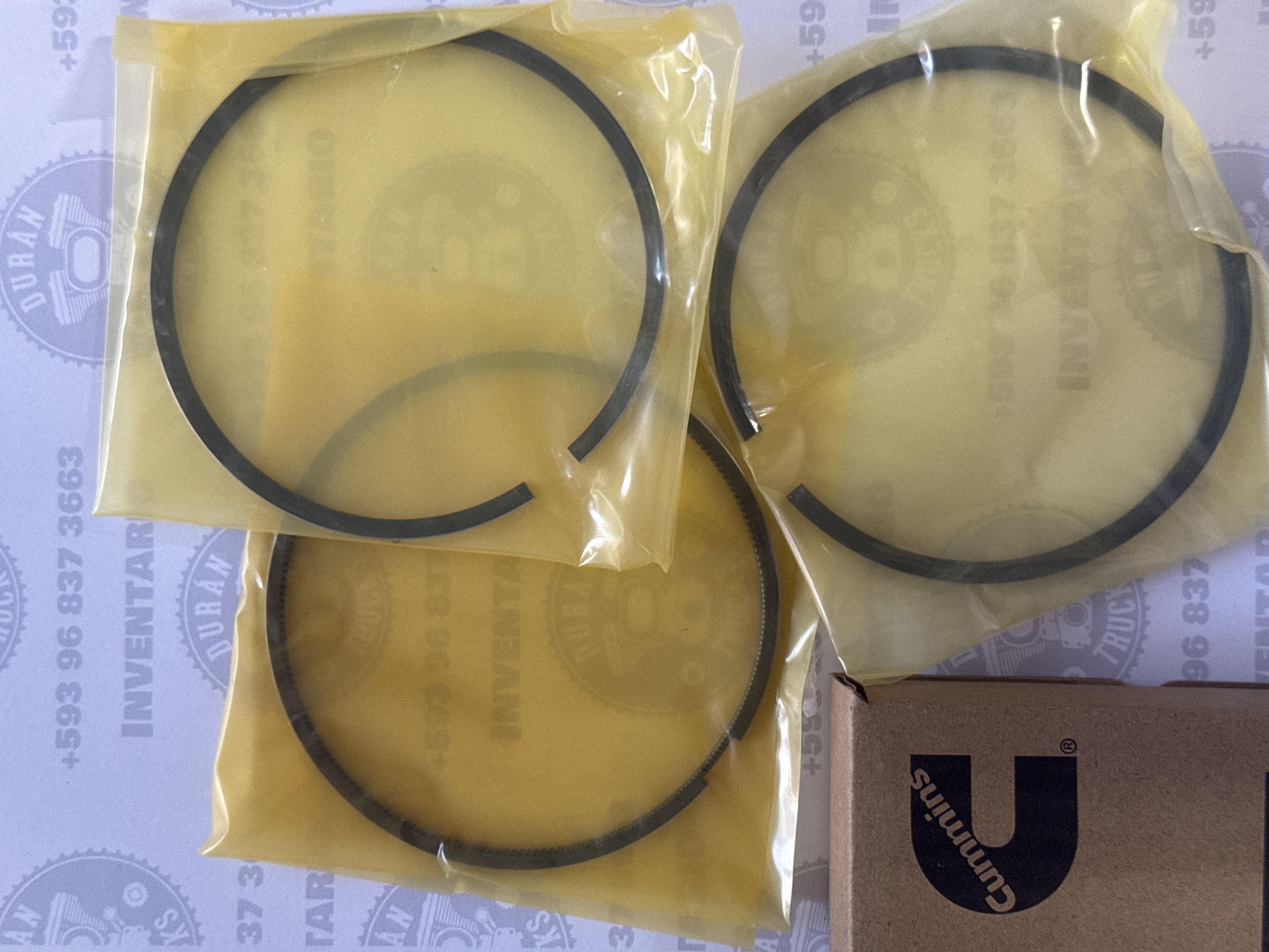 KIT DE RINES MOTOR CUMMINS 4BT 6BT PARA PISTON 5274516 / 4934860 / 5295571 / 4938619 / 5316178  ISBE ISD 