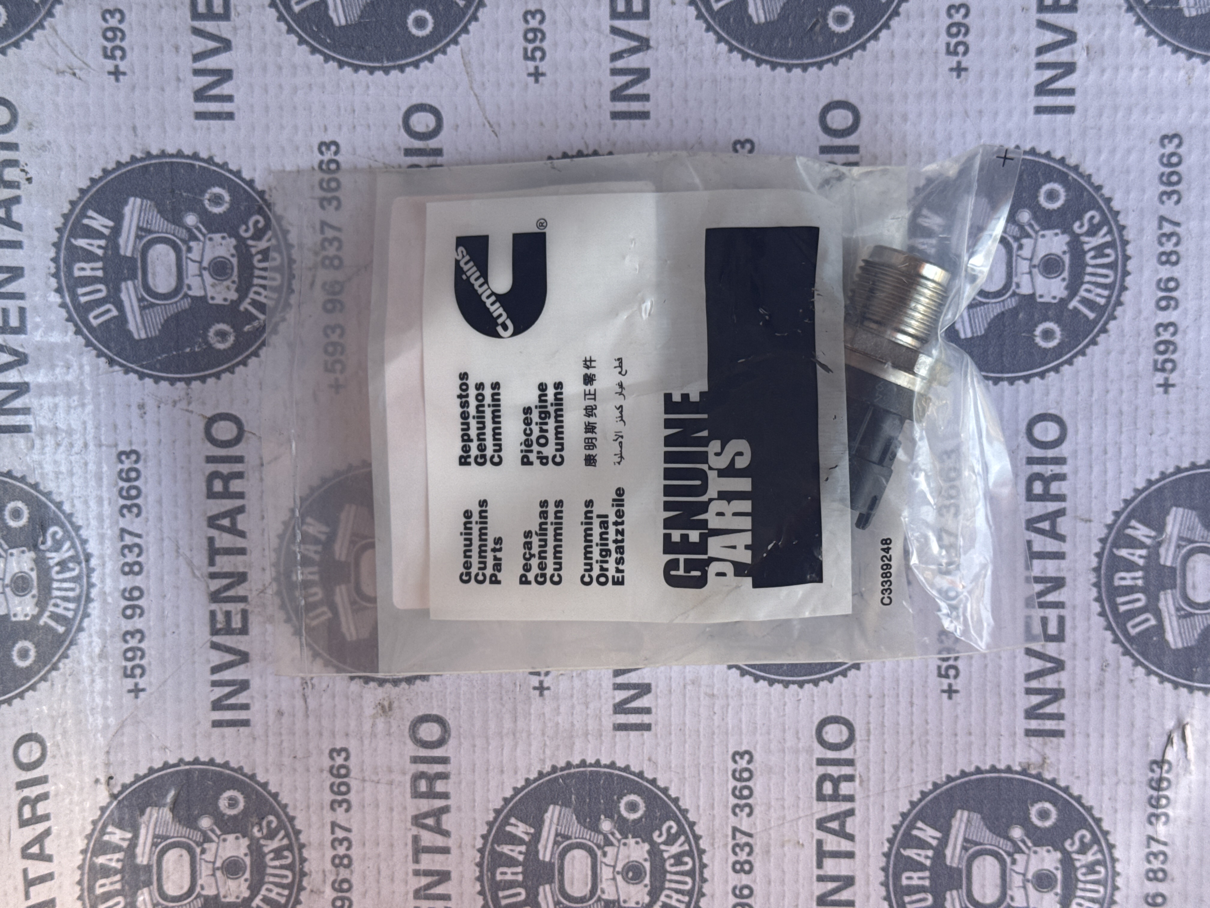 SENSOR DE PRESION DE RIEL DE INYECCION CUMMINS ISL ISC QSB ISD ISF