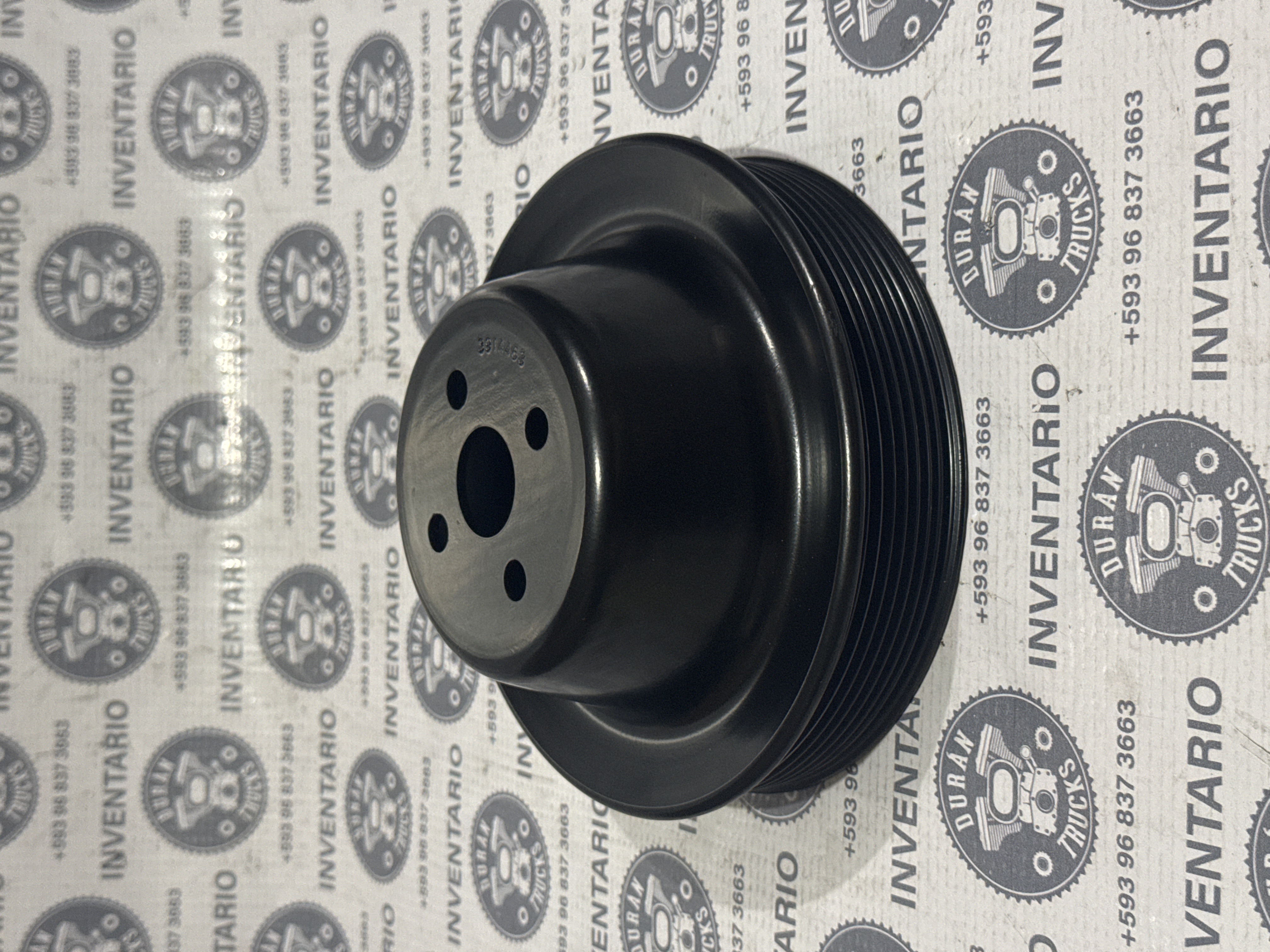 POLEA DE BANDA DE VENTILADOR MOTOR CUMMINS 4BT 6BT ISB DE HUECO A HUECO 5cm DIAMETRO 16cm