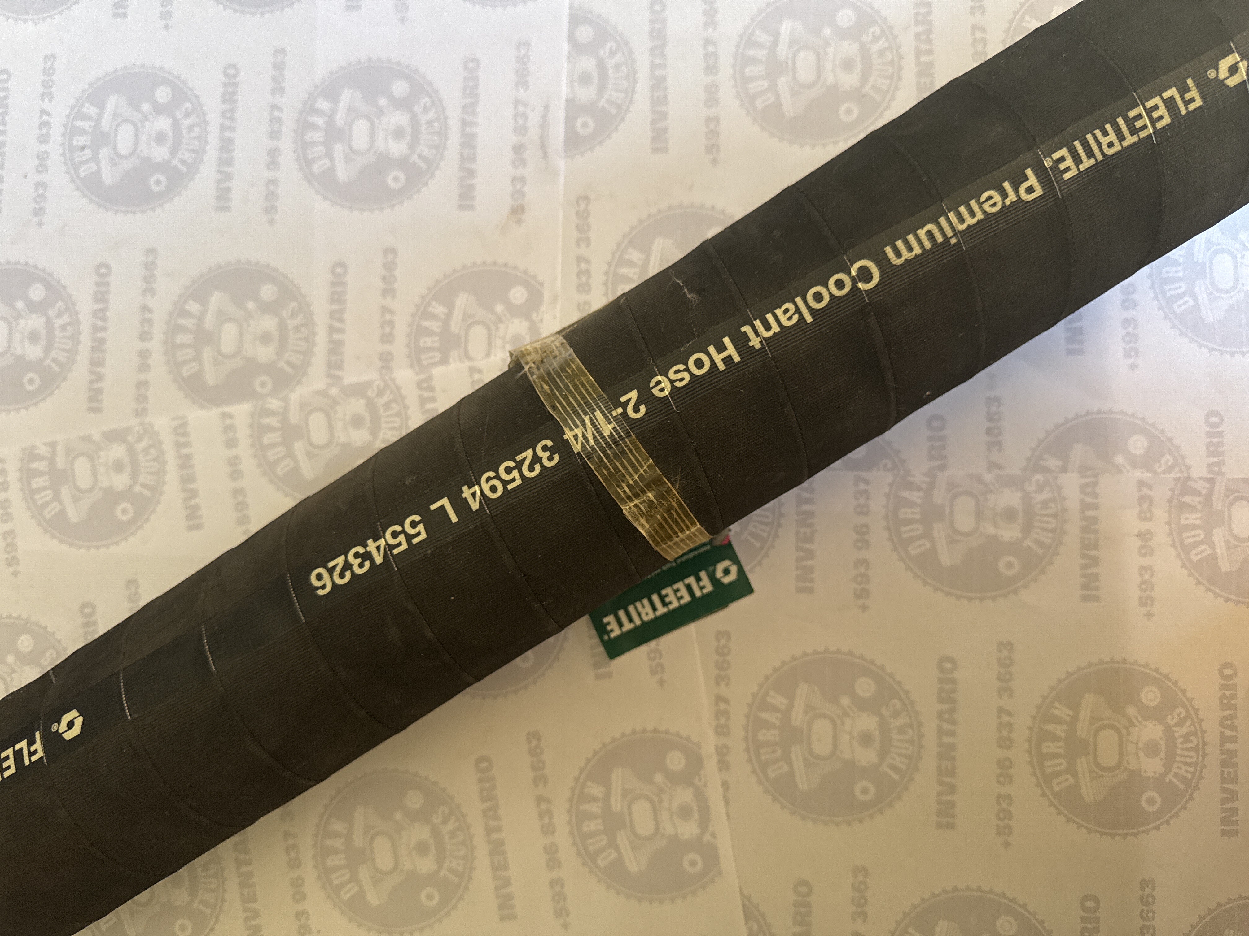 MANGUERA PARA AGUA 2 1/4X36"(SE PUEDE VENDER POR PEDASOS 2.50 C/P")