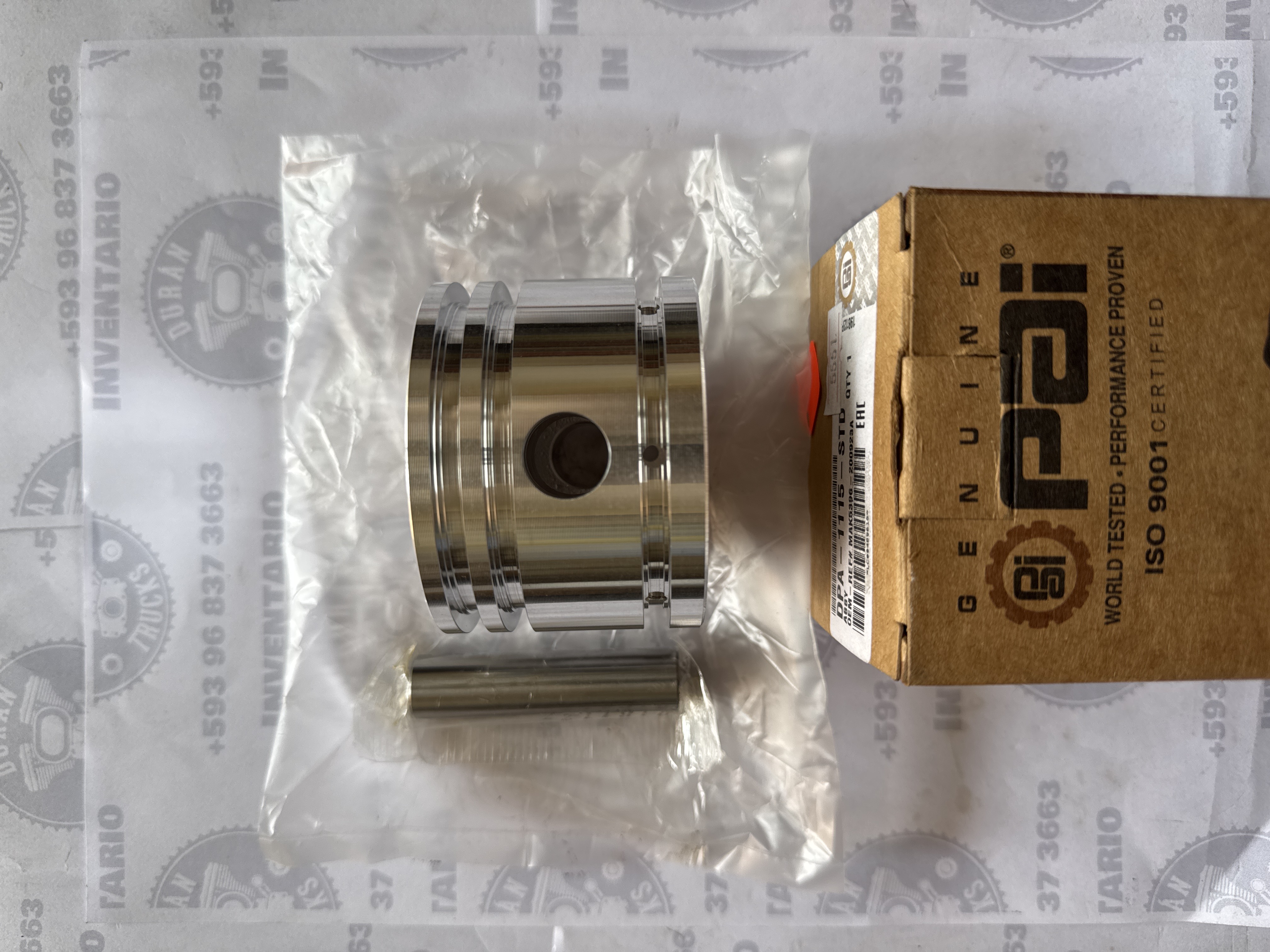 PISTON DE COMPRESOR STD MIDLAND VARGA DE DOS PISTONES