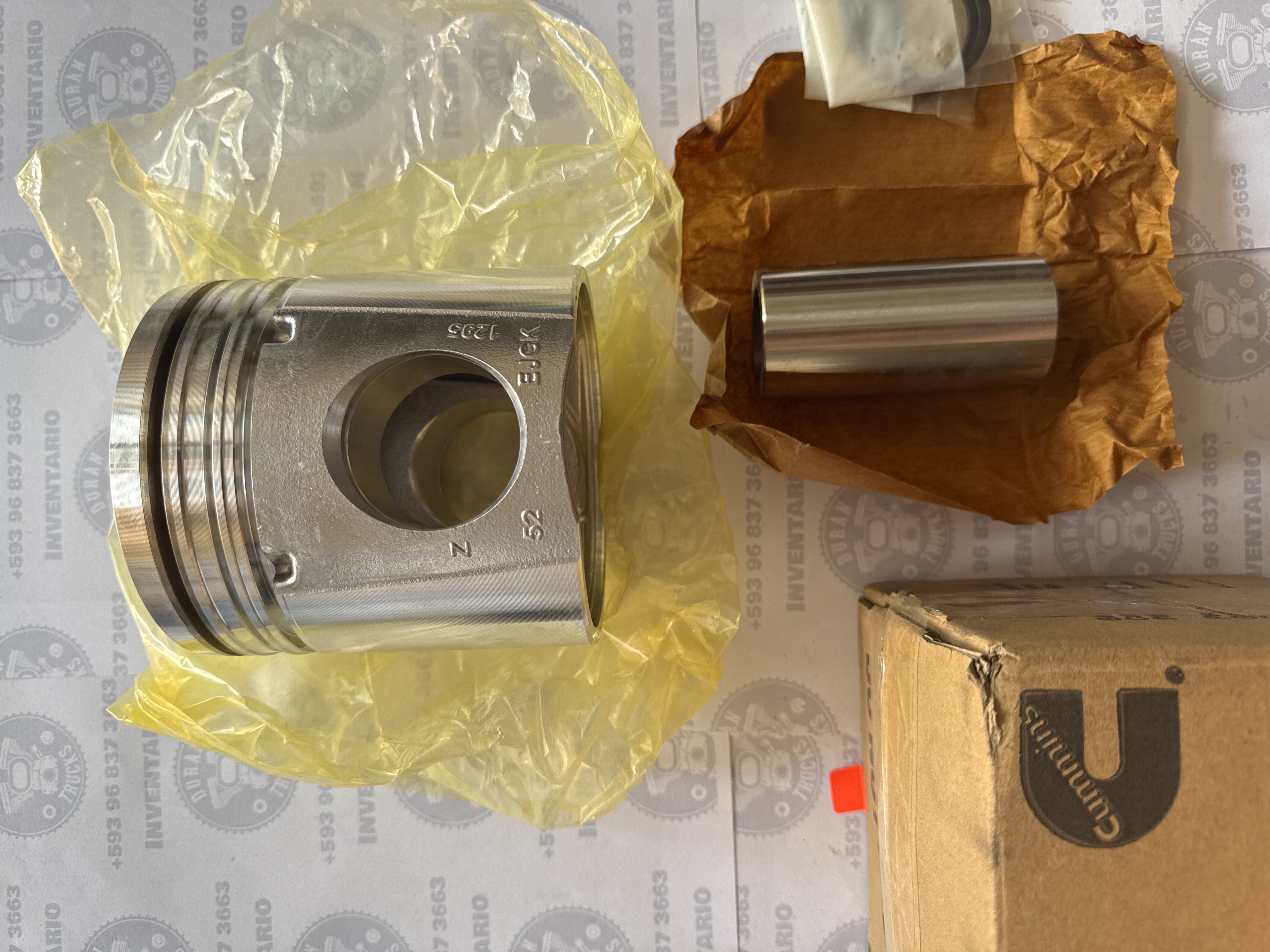 PISTON CON RIN PASADOR Y SEGUROS DE MOTOR CUMMINS ISL ISC KENWORTH T370