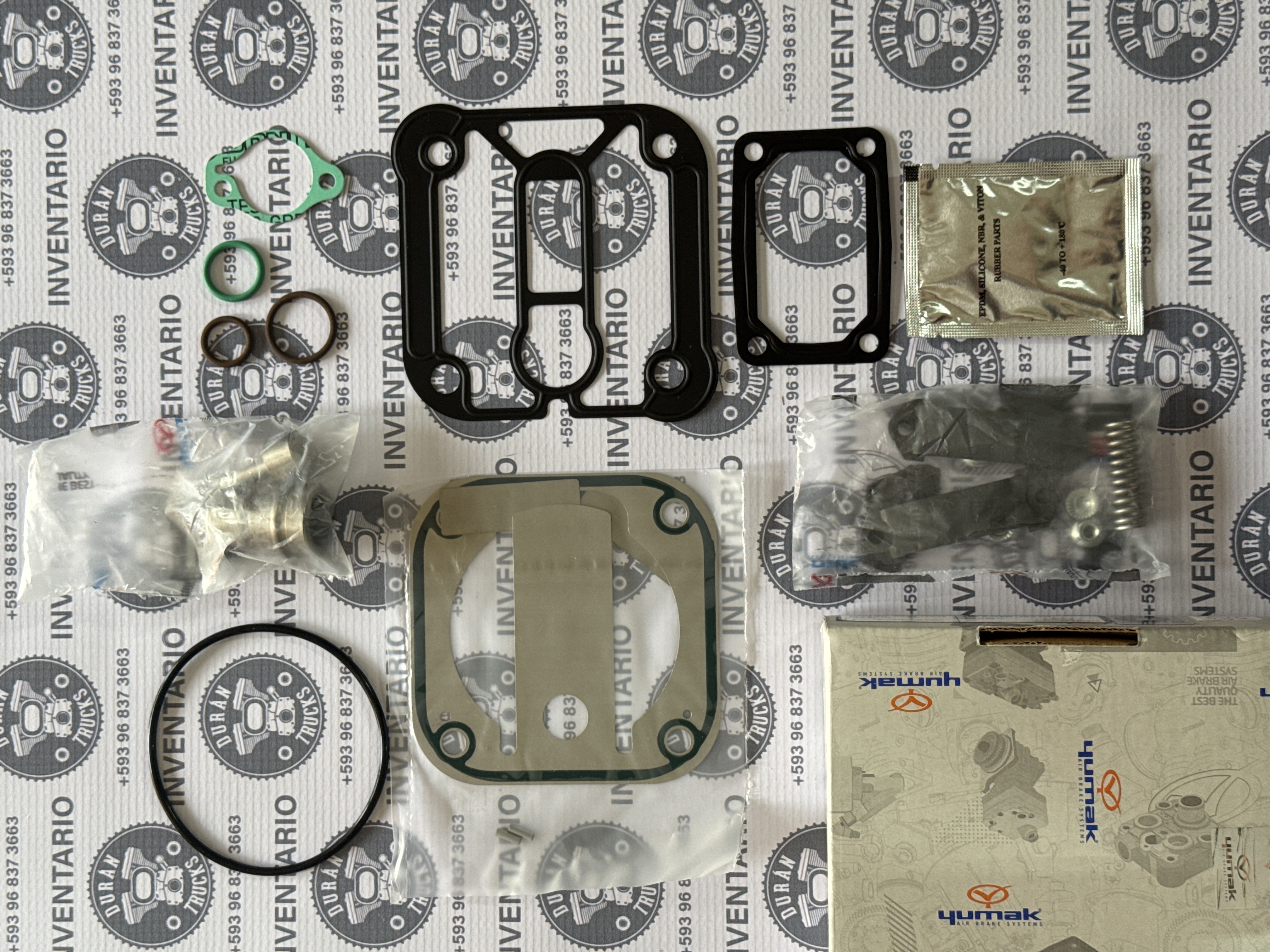 KIT DE EMPAQUES Y VÁLVULAS COMPRESOR FORD CARGO 815 VW CONSTELATION KNOR MODELO KN38