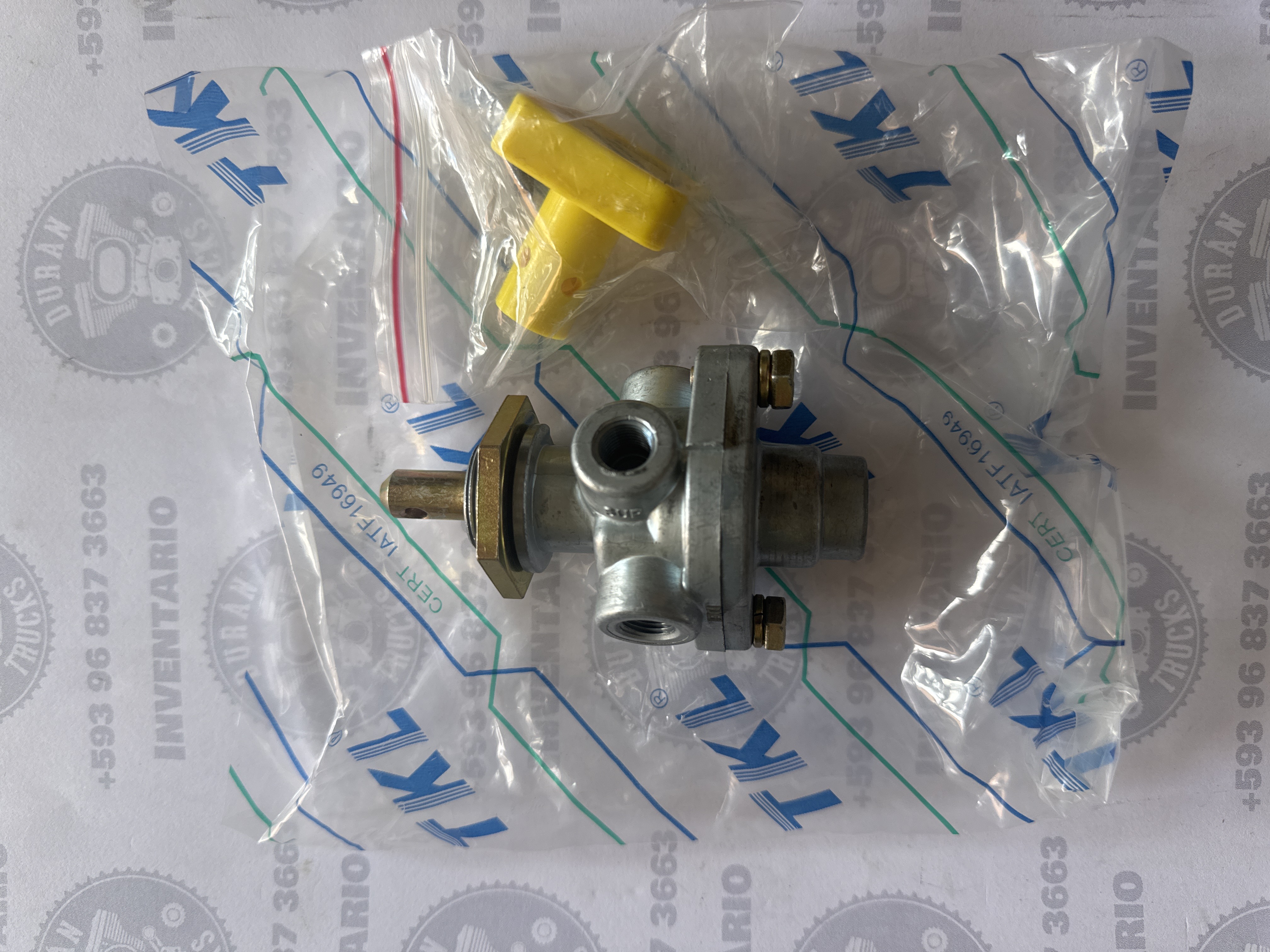 VALVULA DE CONTROL DE AIRE PP1 SIN BOTON