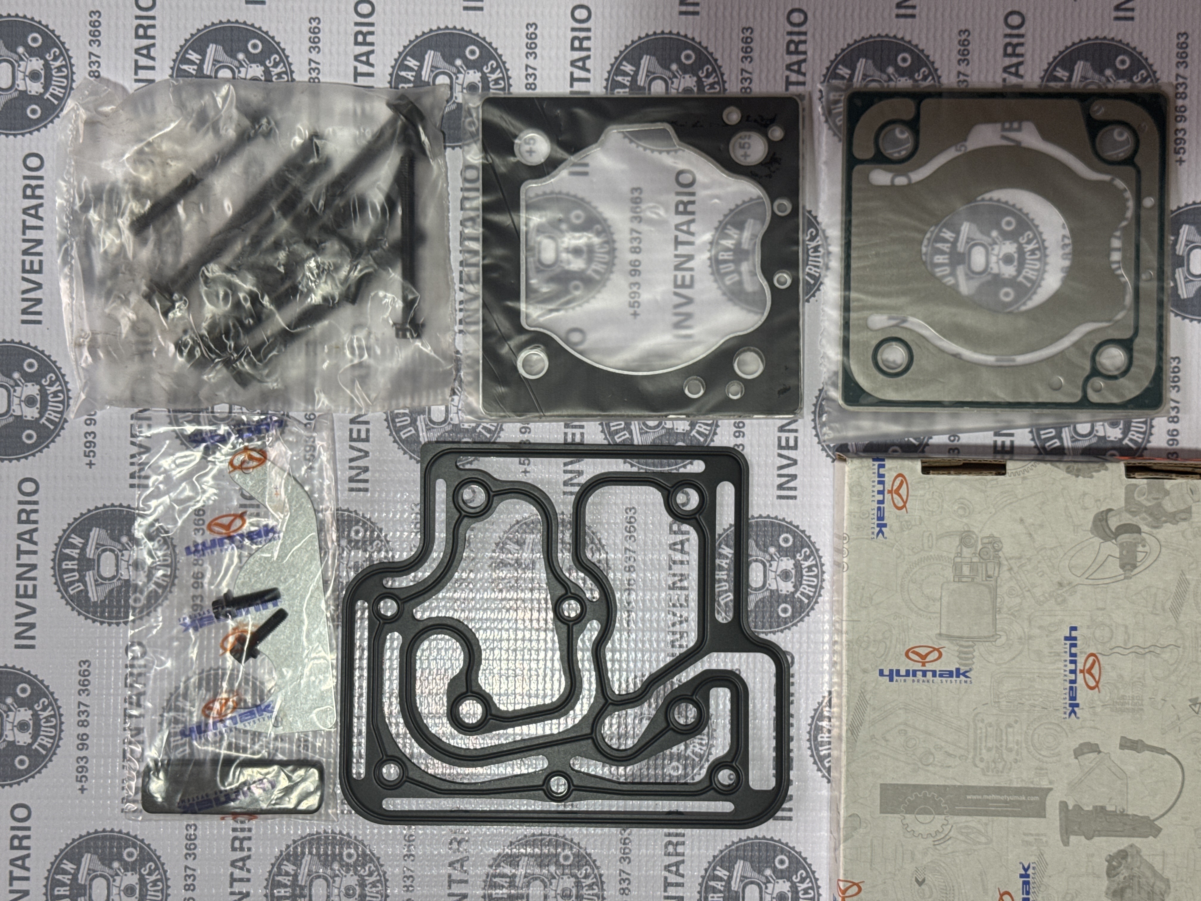 EMPAQUES Y VALVULAS DE CABEZOTE DE COMPRESOR 85mm ISM ISX N14E ISC ISL MACK