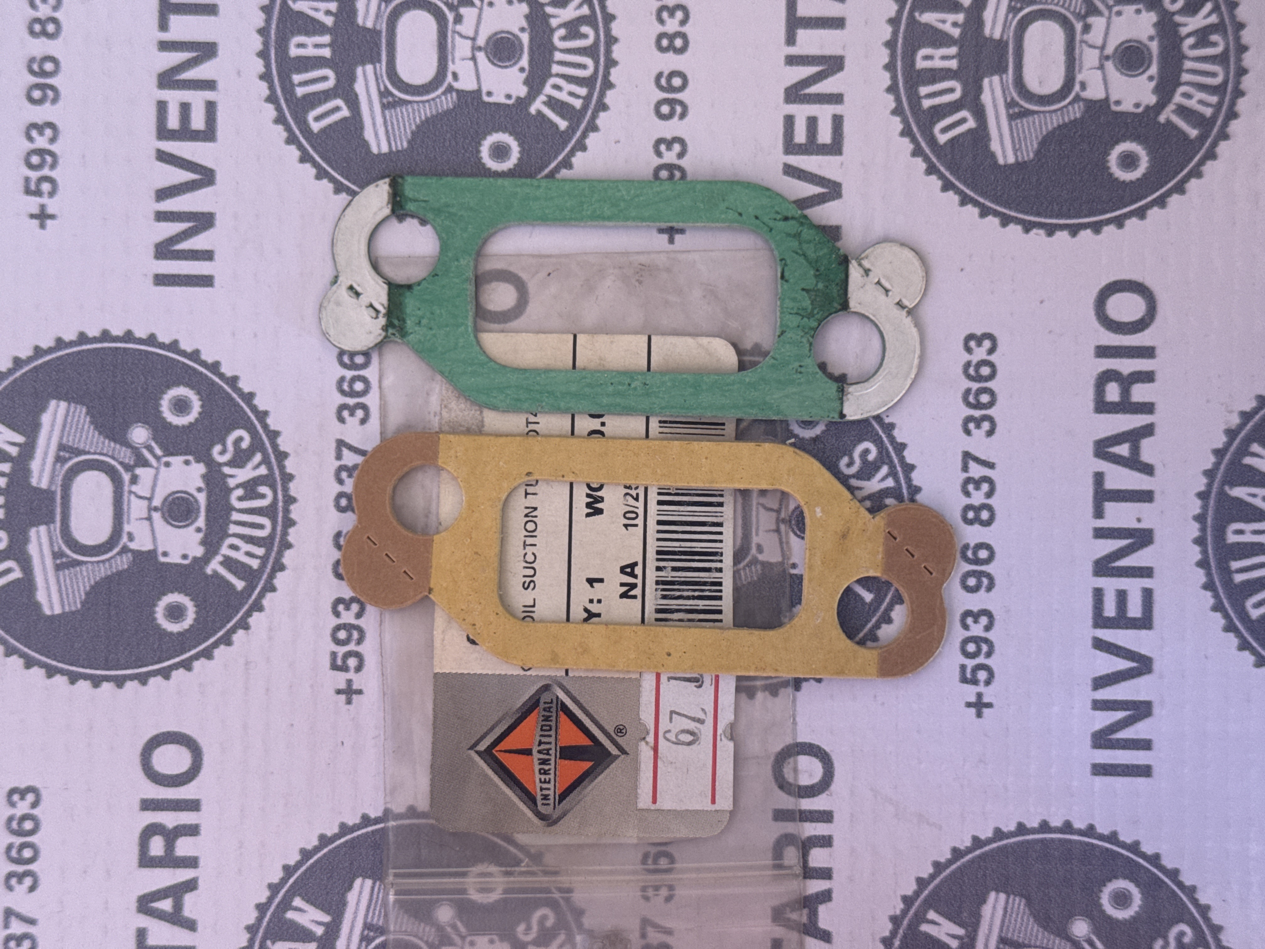 EMPAQUE DE TUBO DE SUCCION DE ACEITE INTERNACIONAL DT466