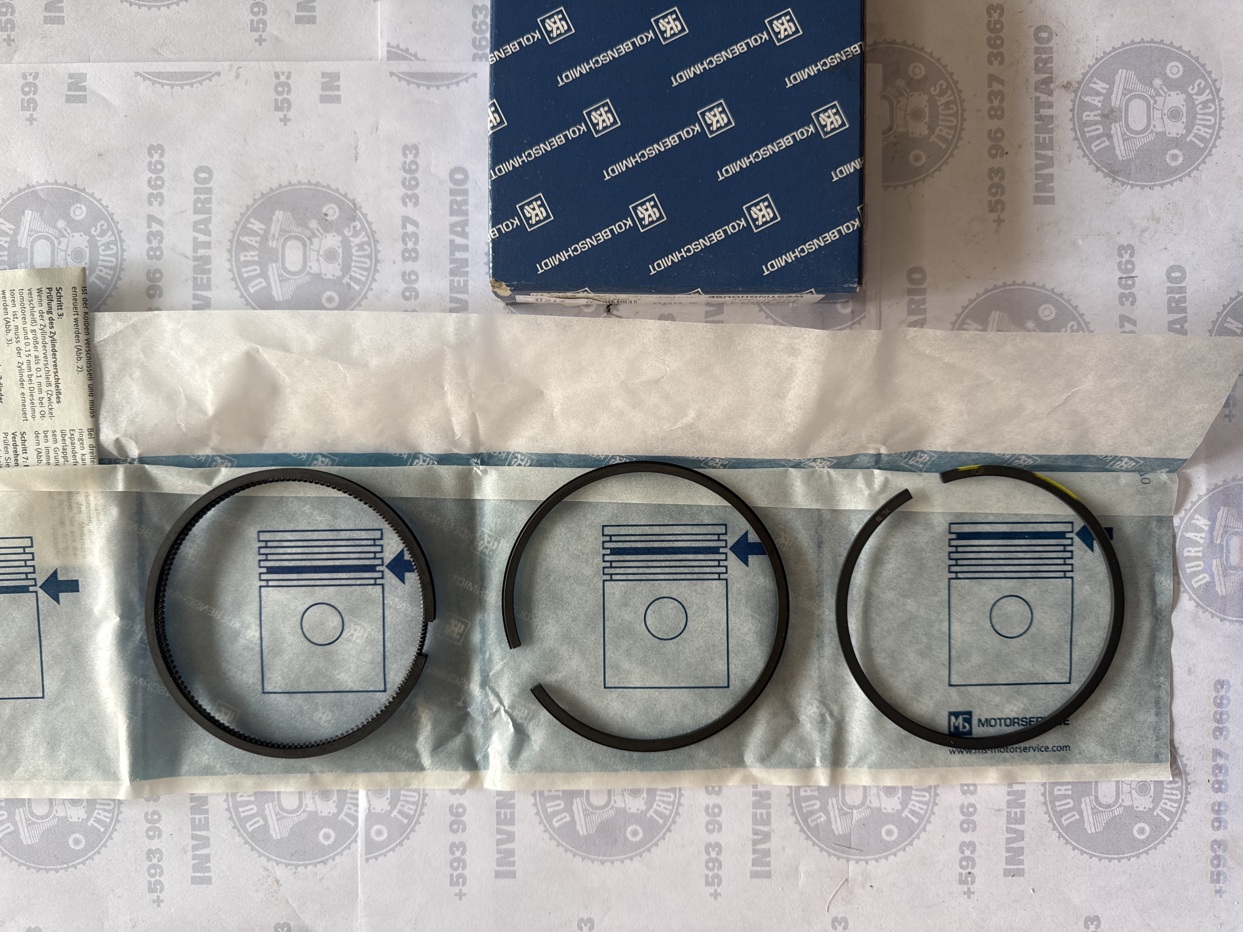 KIT DE RINES DE COMPRESOR STD DE 85mm ISX QSX 6CT QSB ISC O-500 / 2638BR / 1722 / 1728 / ACCELO 915 / AXOR / VW18310