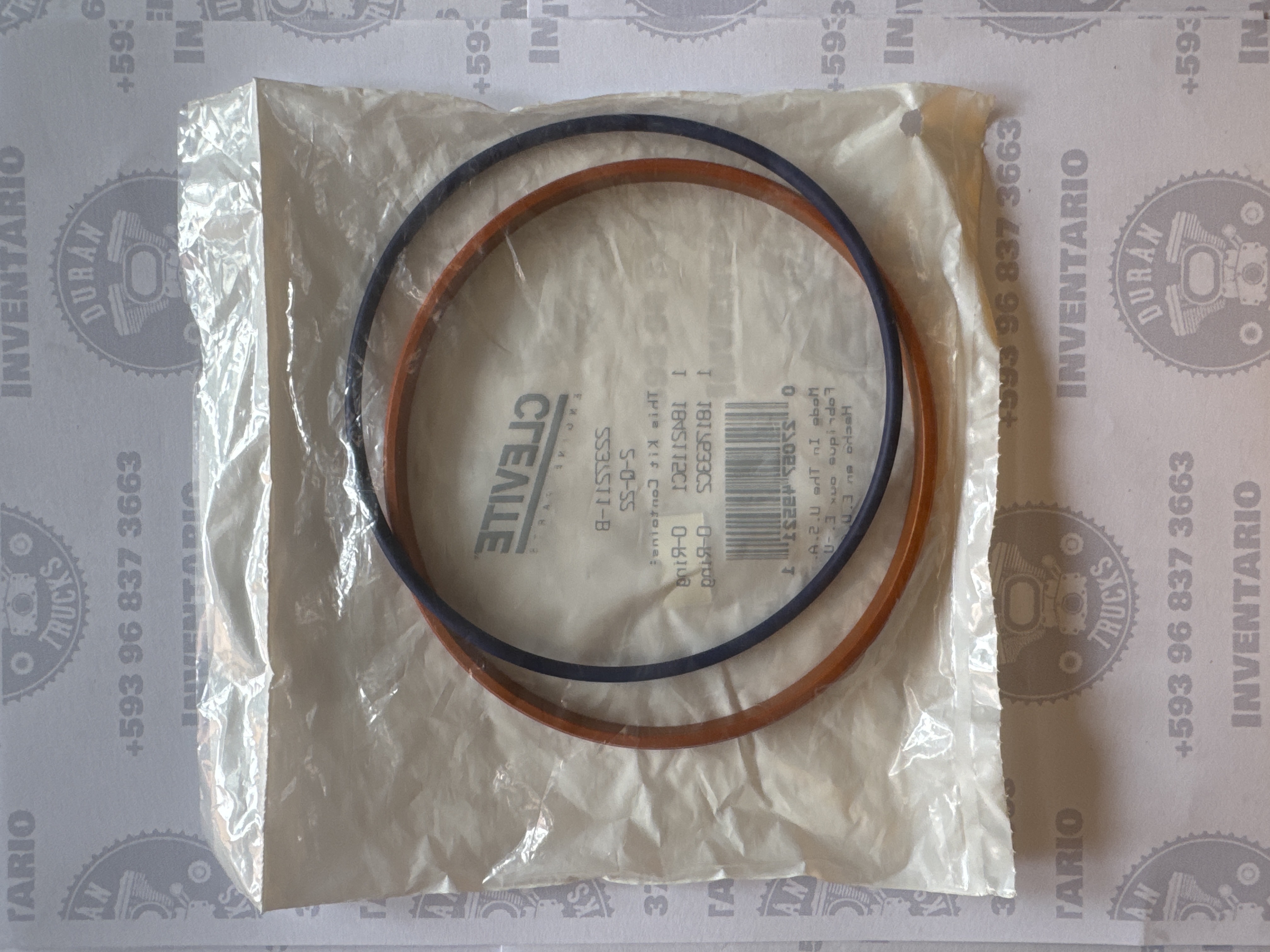 CAUCHOS PARA LAS CAMISAS O FUNDAS MOTOR INTERNATIONAL DT466 CAMISA DE 2 CAUCHOS 1 PLANO Y 1 REDONDO DESE EL 95 HASTA EL ACTUAL  (VIENE 18421151 Y 1817633C2)