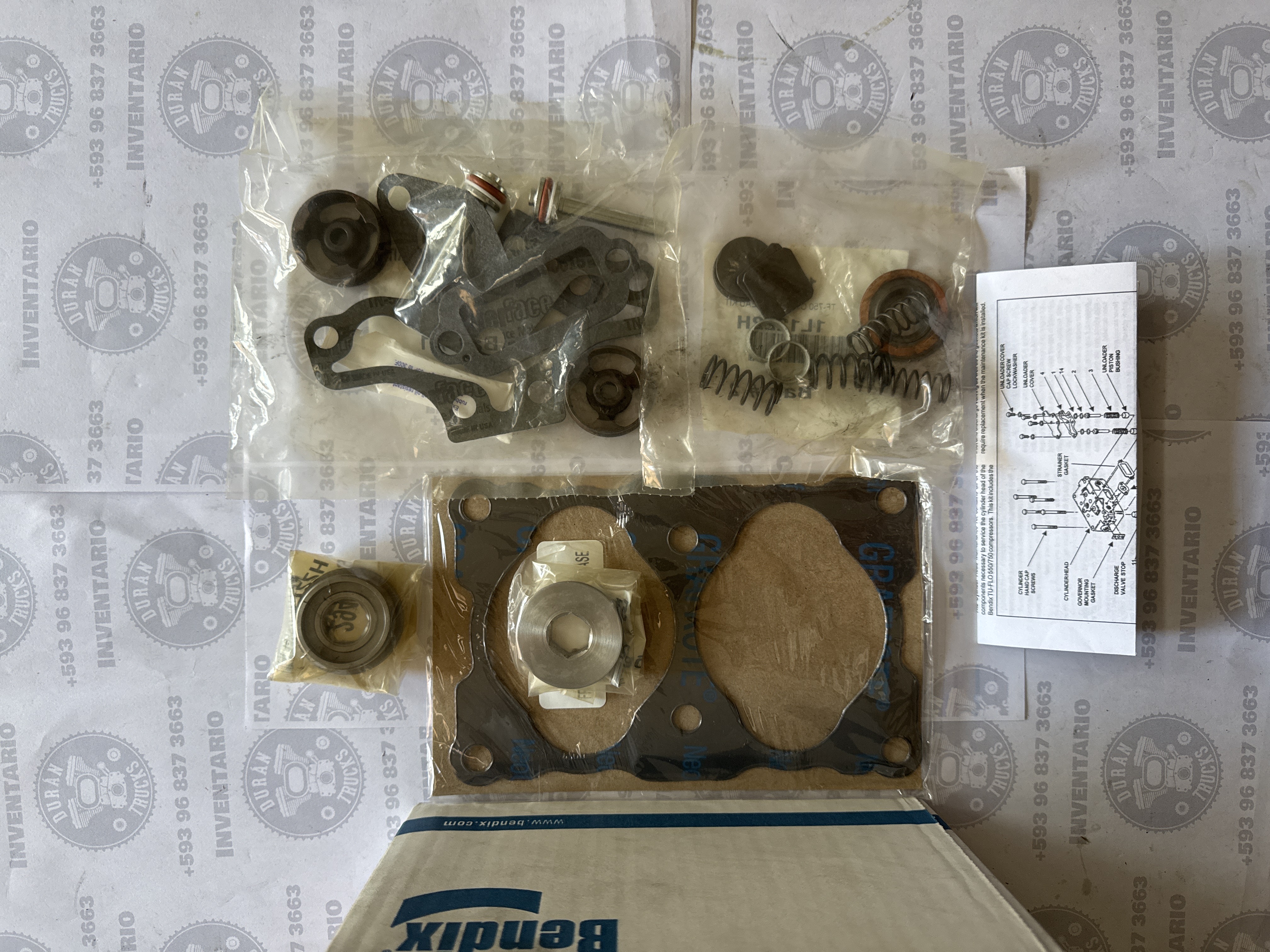 JGO. EMPAQUE Y VALVULAS COMPRESOR TUFLO 550-750