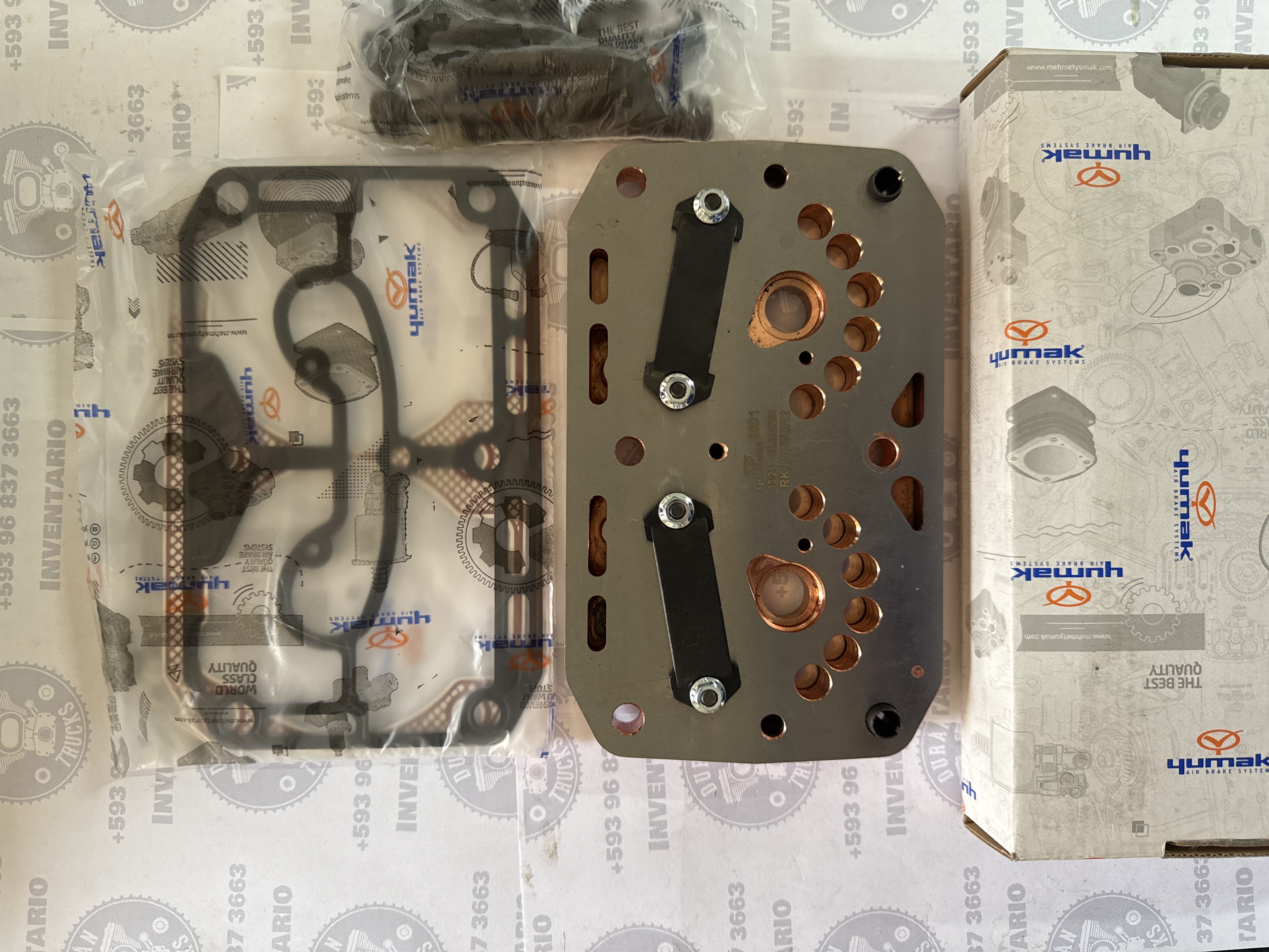 KIT DE PLATINA CENTRAL CABEZOTE COMPRESOR IVECO STARLIS