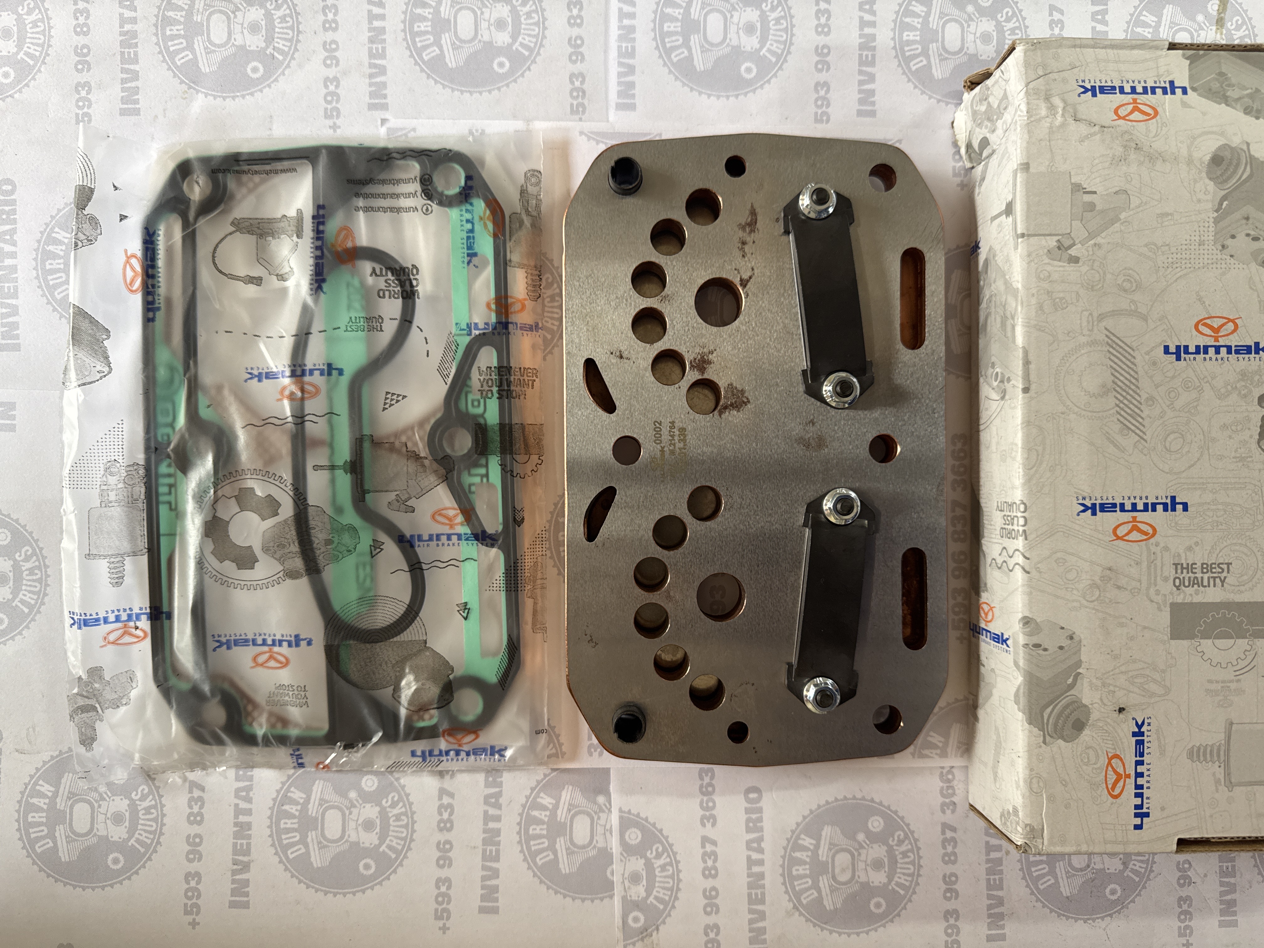 KIT DE PLATINA CENTRAL CABEZOTE COMPRESOR IVECO STARLIS