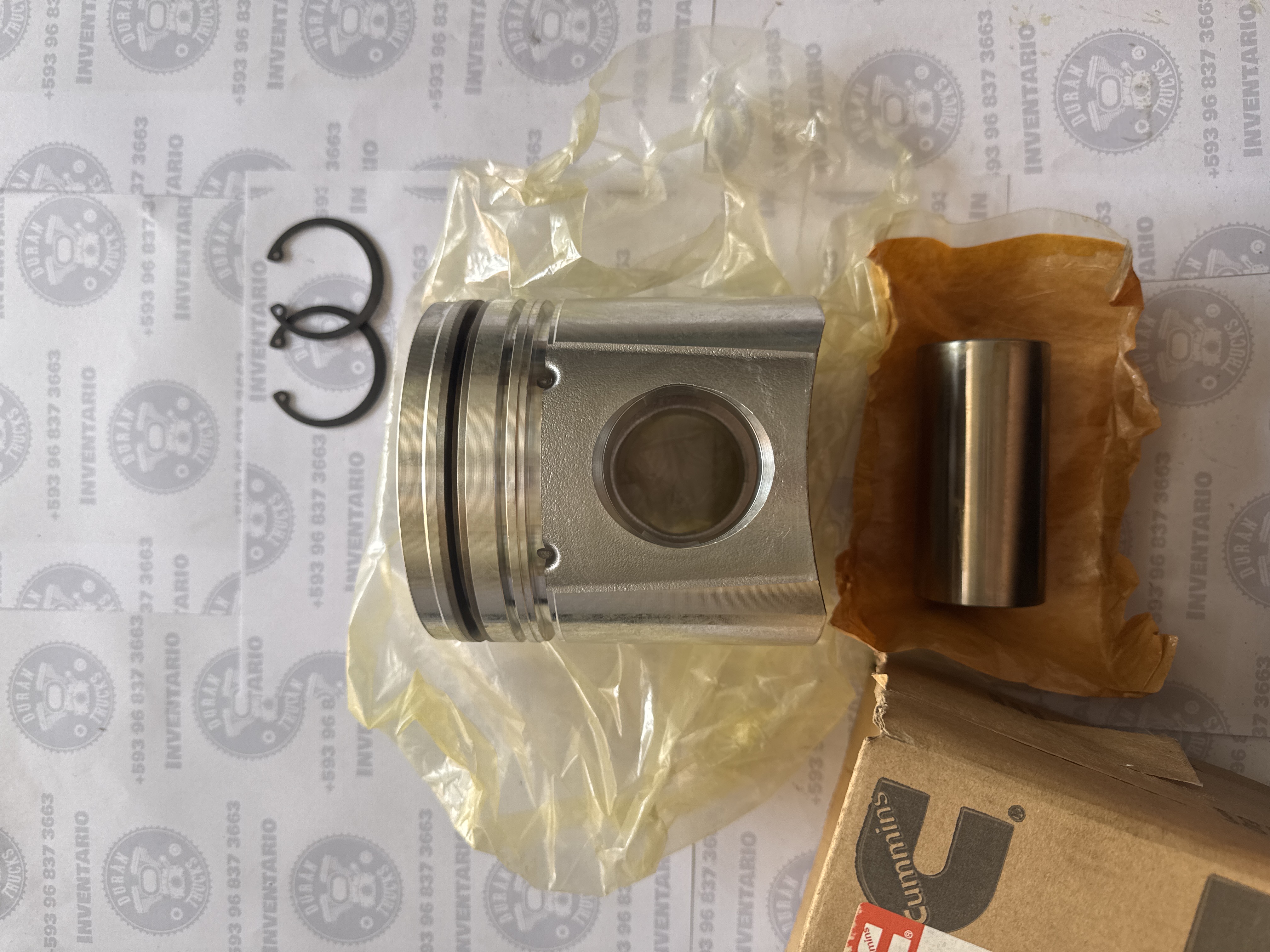 KIT DE PISTON CUMMINS 6CT 8.3 CON RINES, PASADOR , SEGUROS PISTON 3925878 PARA JAC 1134