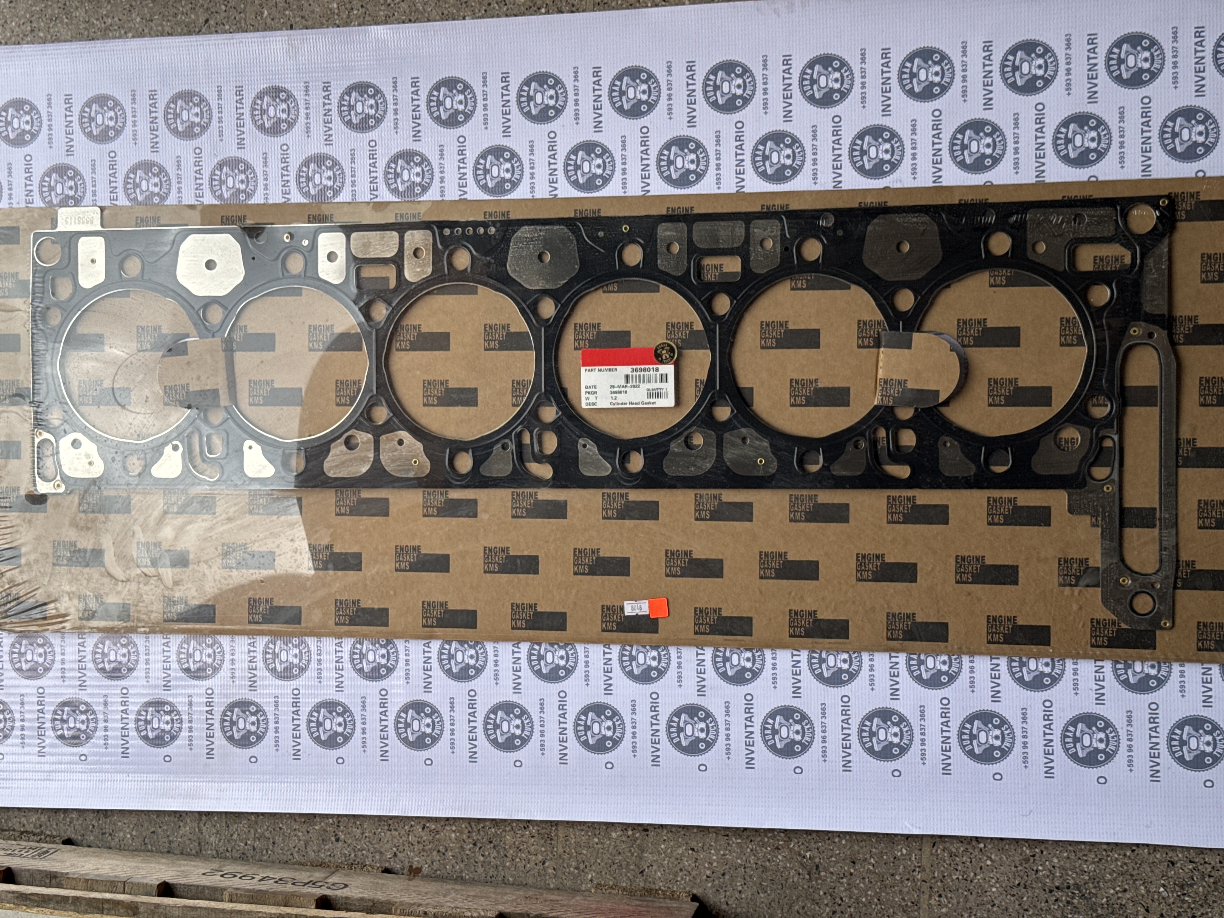 EMPAQUE DE CABEZOTE CUMMINS ISG FOTON
