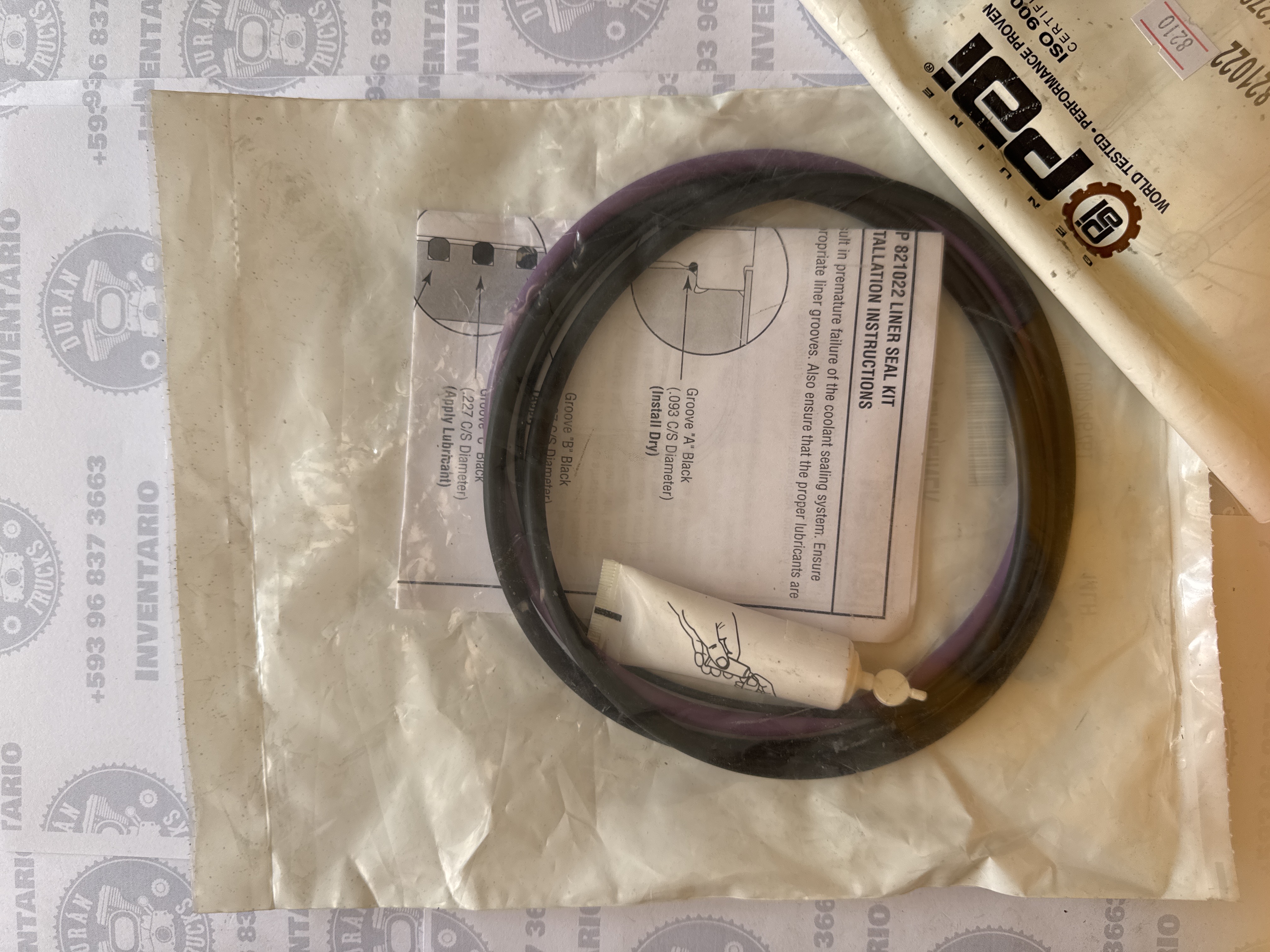 KIT DE CAUCHOS DE CAMISAS MACK MP8 VOLVO