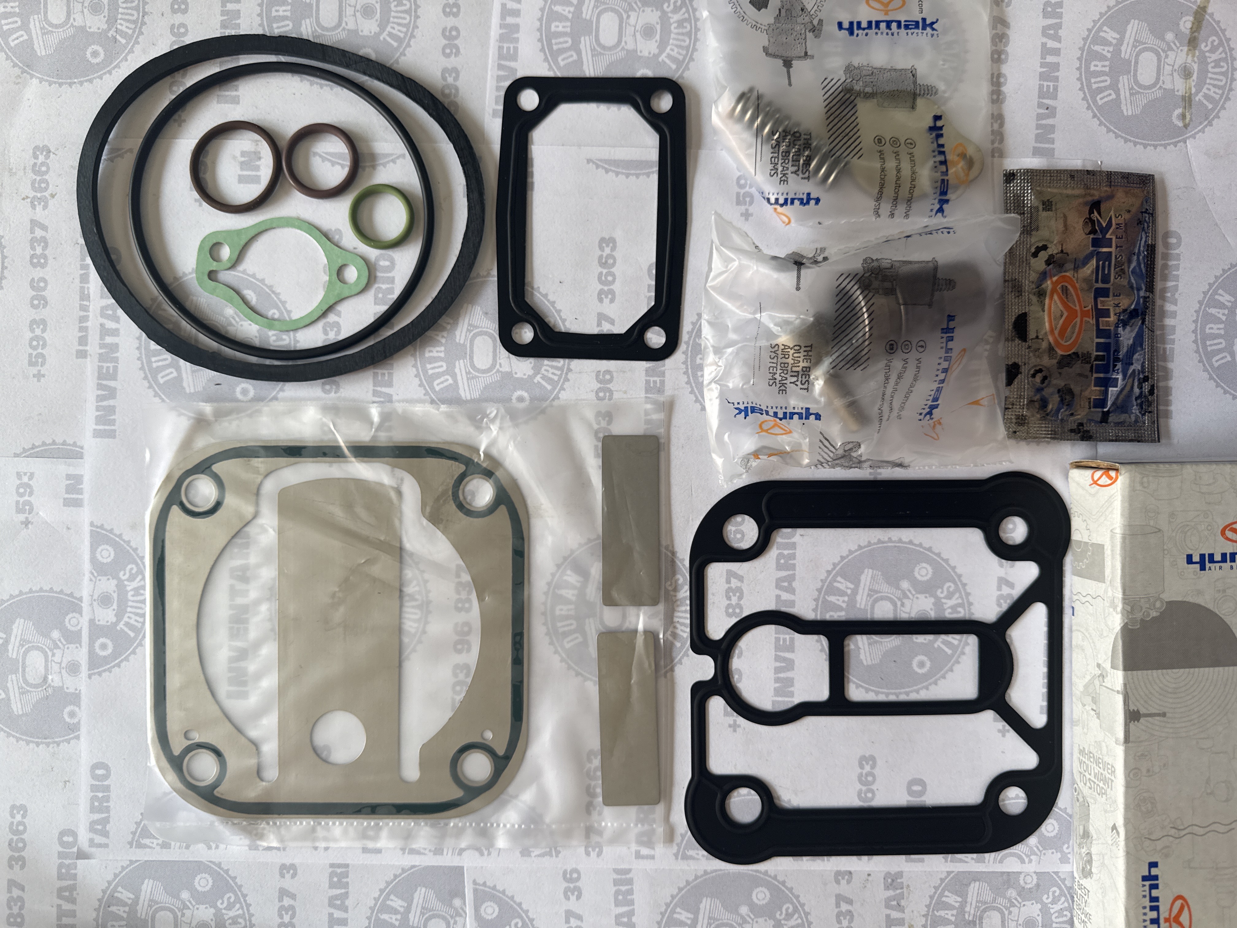EMPAQUES Y VALVULAS COMPRESOR 80mm FORD CARGO 8-15 